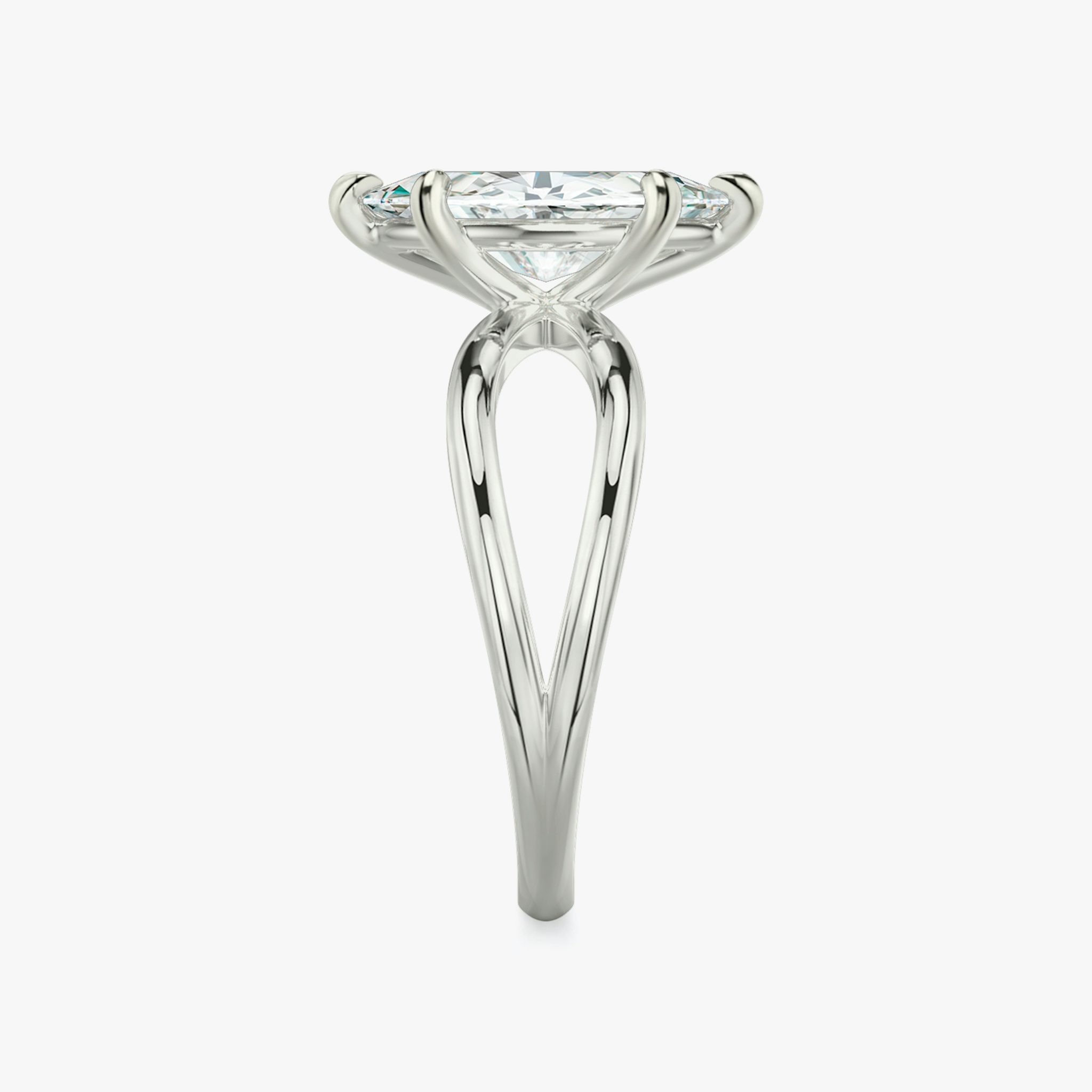 The Duet | Marquise | Platinum | bandAccent: Plain | diamondOrientation: vertical | caratWeight: other