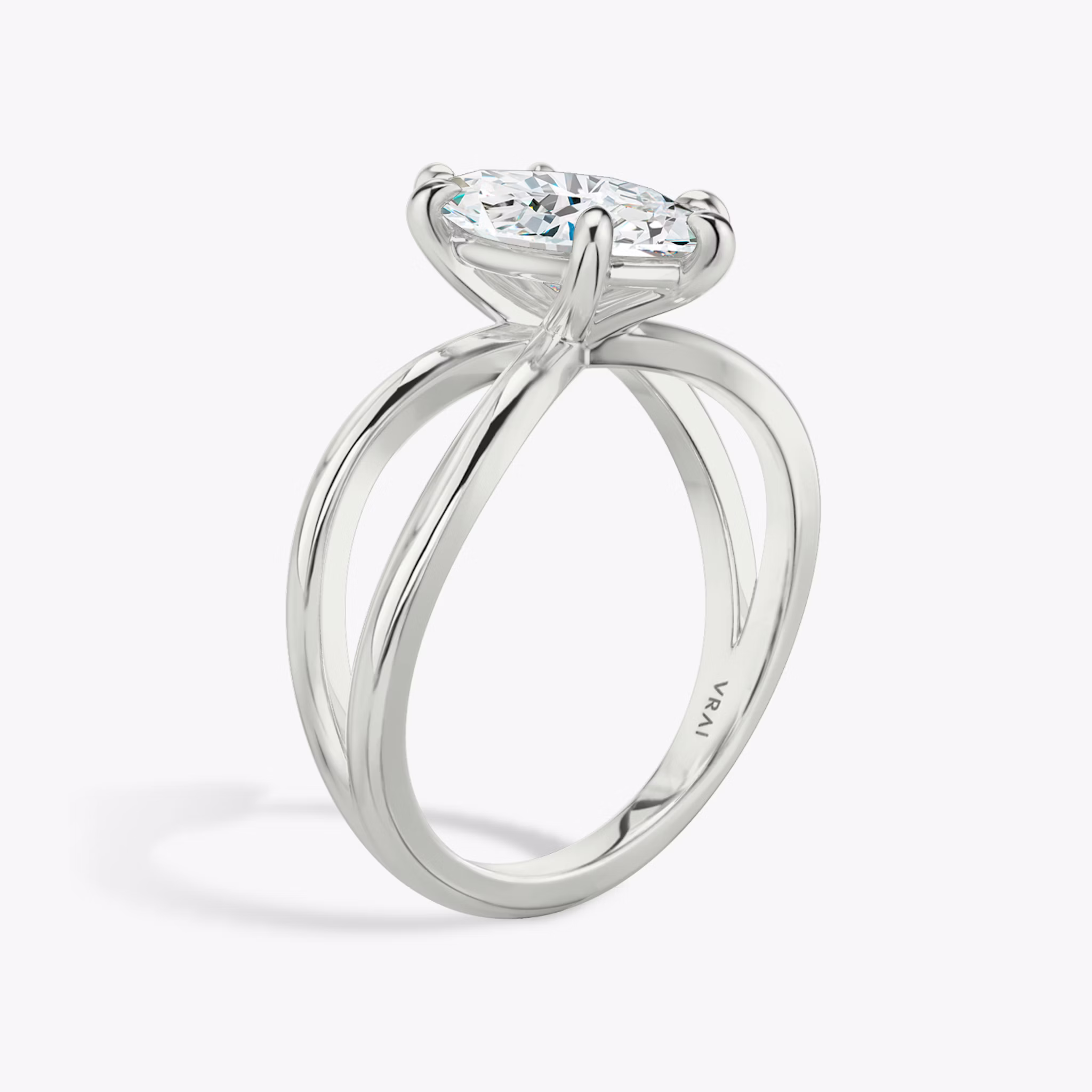 The Duet | Marquise | Platinum | bandAccent: Plain | diamondOrientation: vertical | caratWeight: other