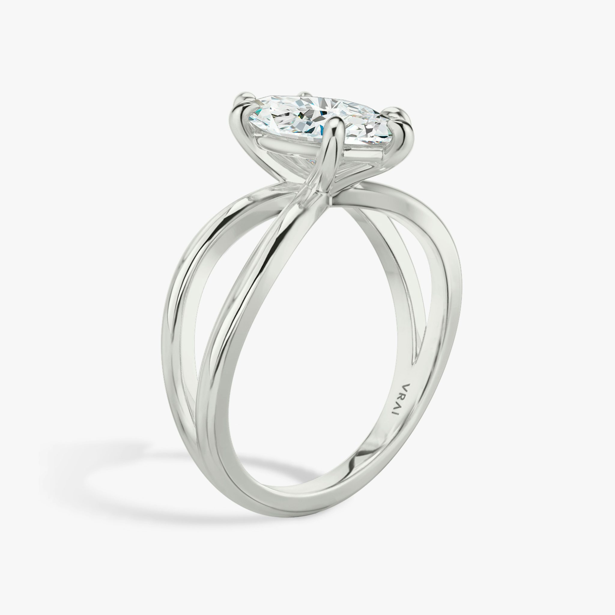 The Duet | Marquise | Platinum | bandAccent: Plain | diamondOrientation: vertical | caratWeight: other