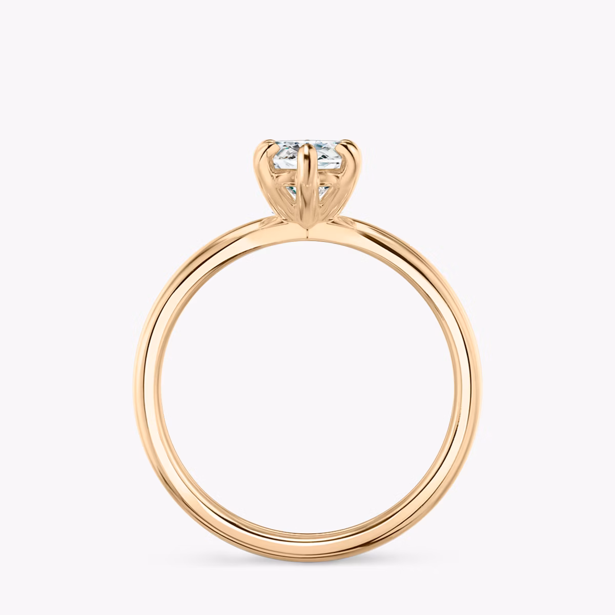 The Duet | Marquise | 14k | Rose Gold | bandAccent: Plain | diamondOrientation: vertical | caratWeight: other
