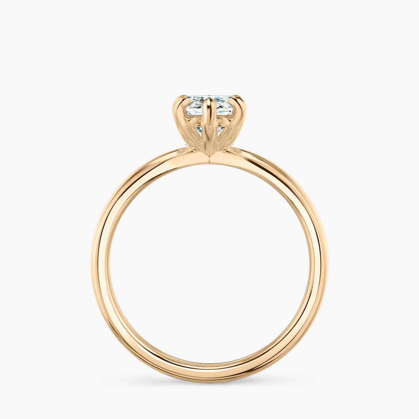 The Duet | Marquise | 14k | Rose Gold | bandAccent: Plain | diamondOrientation: vertical | caratWeight: other