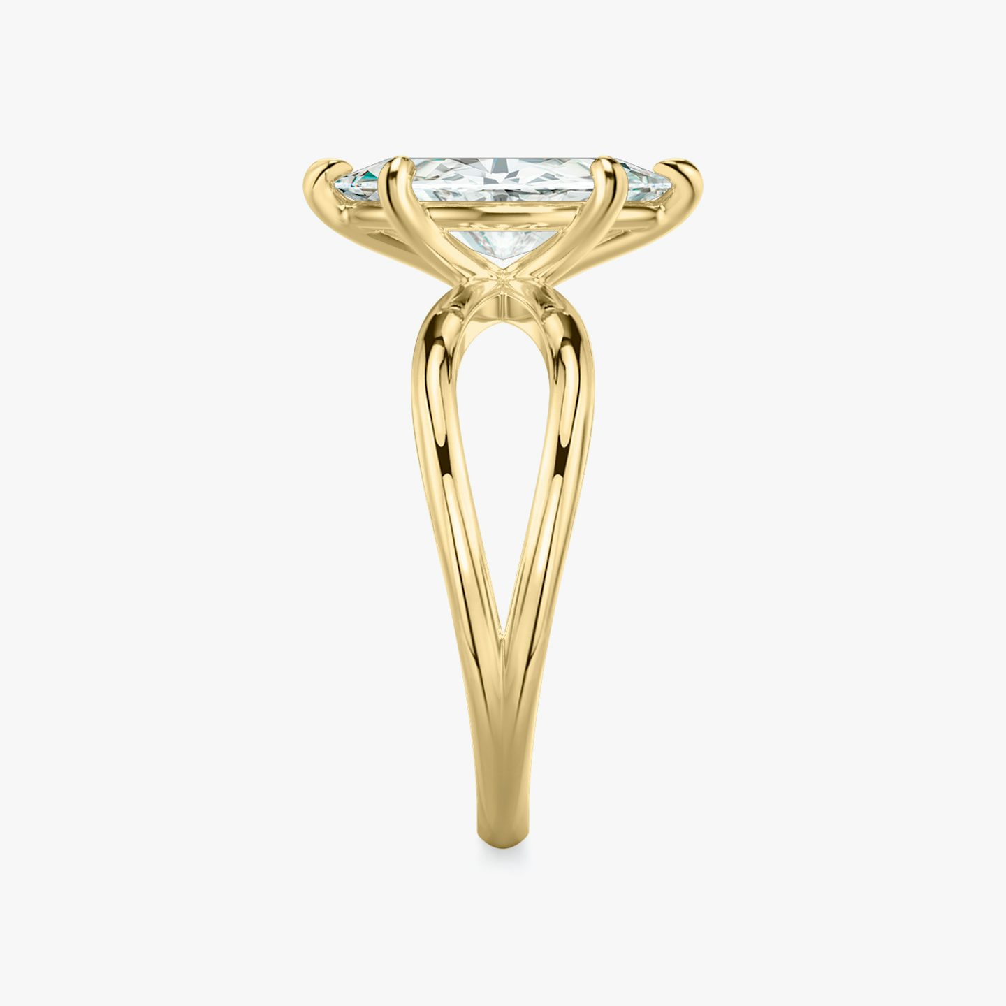 The Duet | Marquise | 18k | Yellow Gold | bandAccent: Plain | diamondOrientation: vertical | caratWeight: other