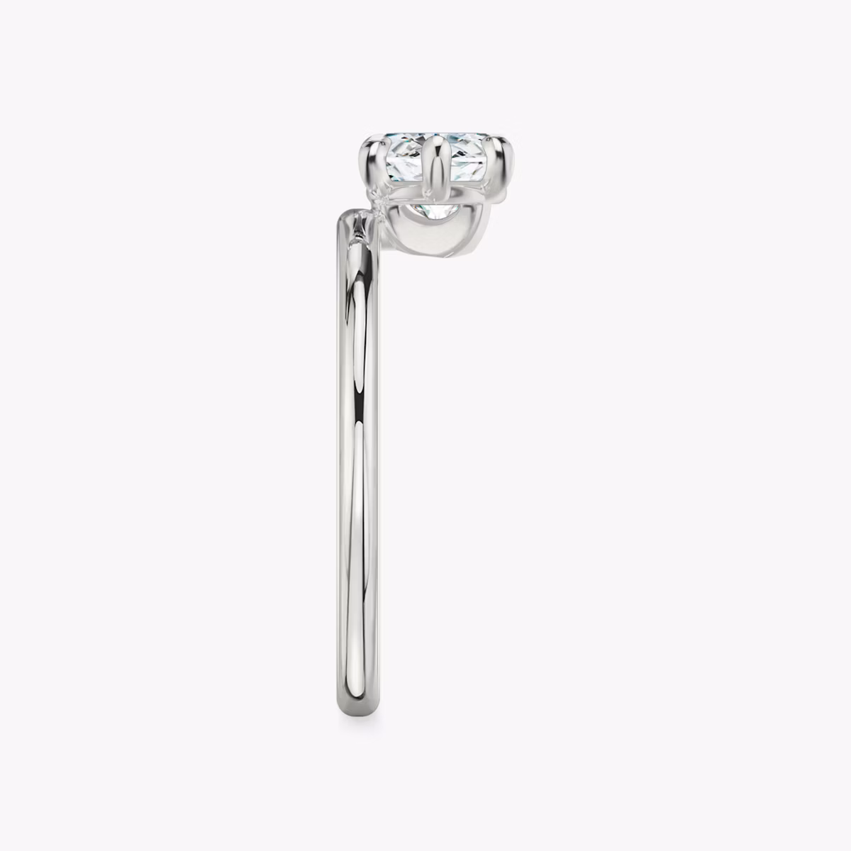 The Hover | Marquise | 18k | White Gold | bandAccent: Plain | diamondOrientation: vertical | caratWeight: other