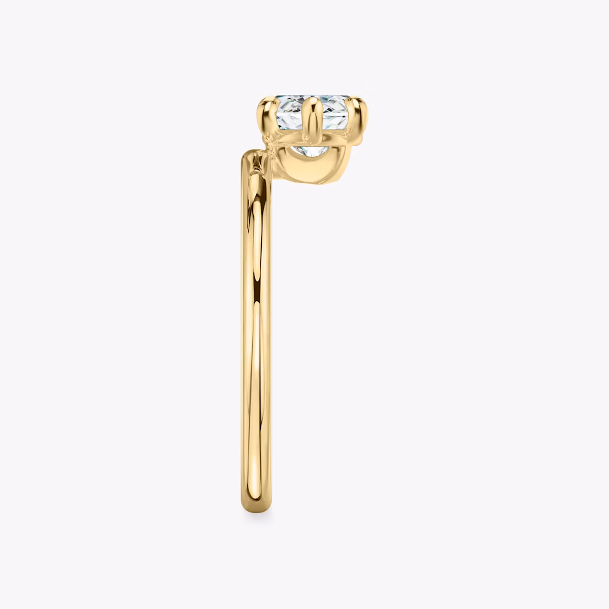 The Hover | Marquise | 18k | Yellow Gold | bandAccent: Plain | diamondOrientation: vertical | caratWeight: other