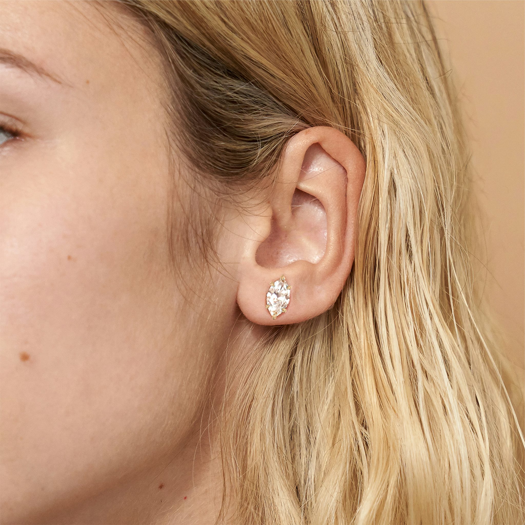 VRAI Solitaire Stud | Marquise | 14k | Rose Gold | caratWeight: 1.0ct