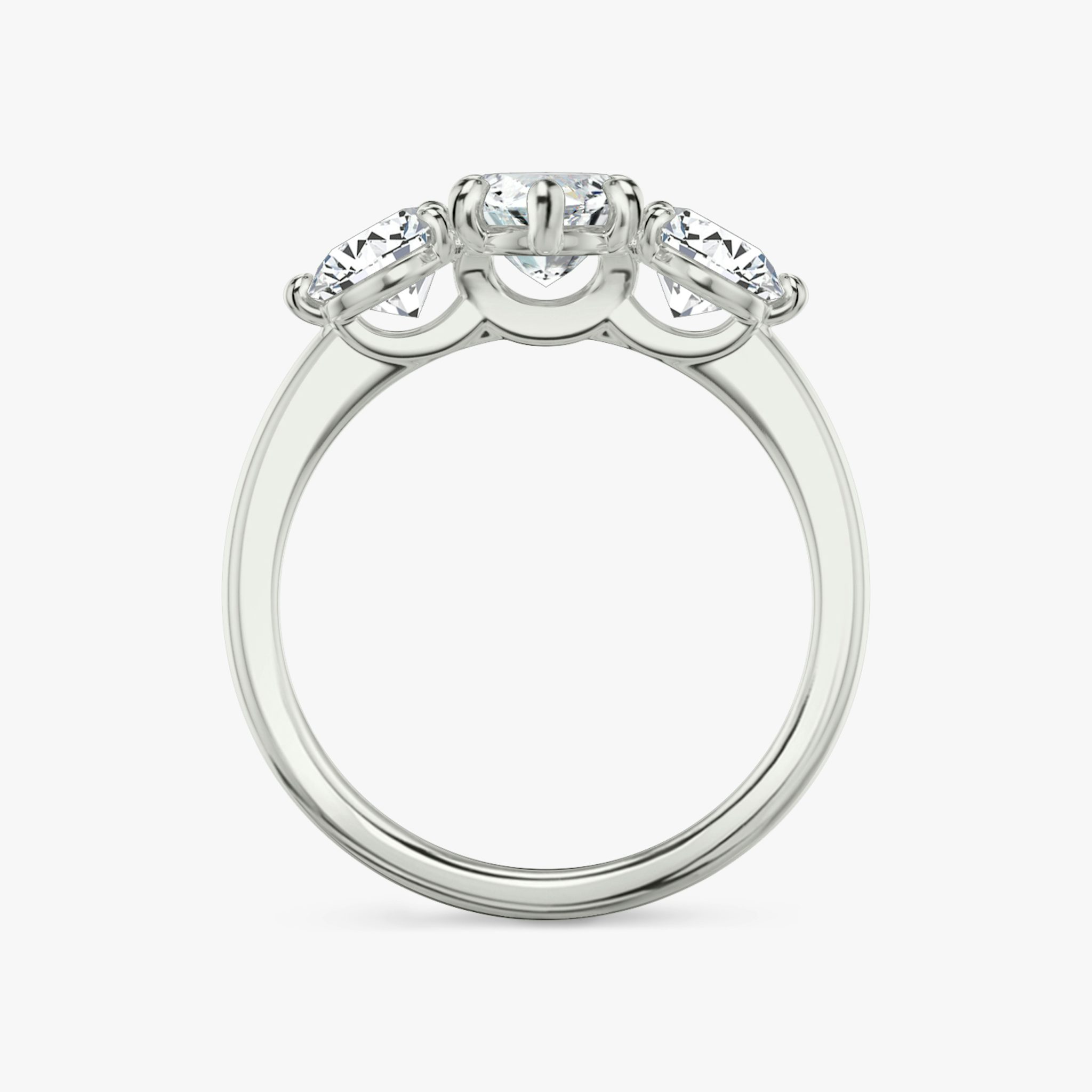 Three Stone | Marquise | Platin | bandAccent: Ohne Pavé-Besatz | sideStoneCarat: 0.50ct | sideStoneShape: Rund | diamondOrientation: vertical | caratWeight: other