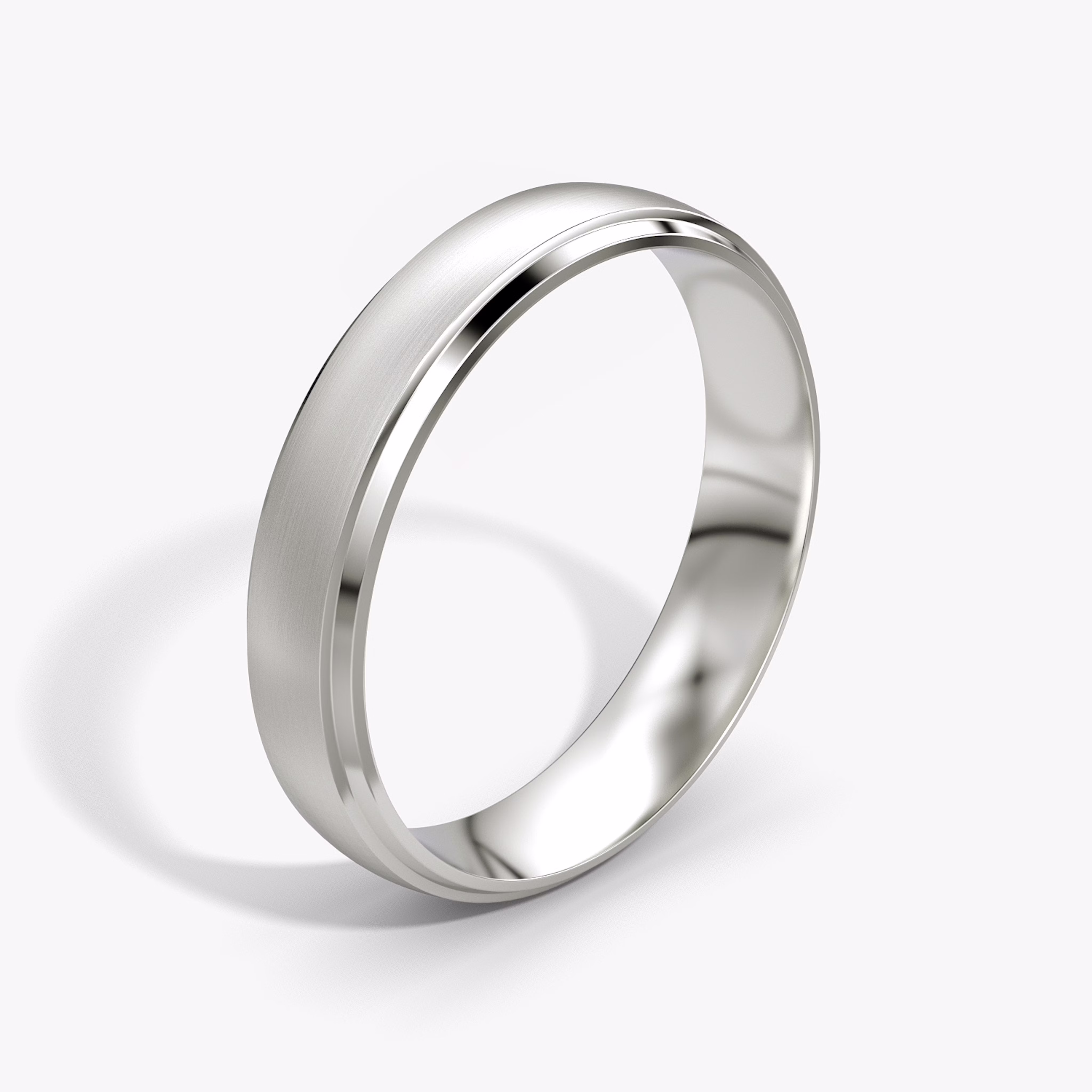 Satin Platinum Wedding Ring