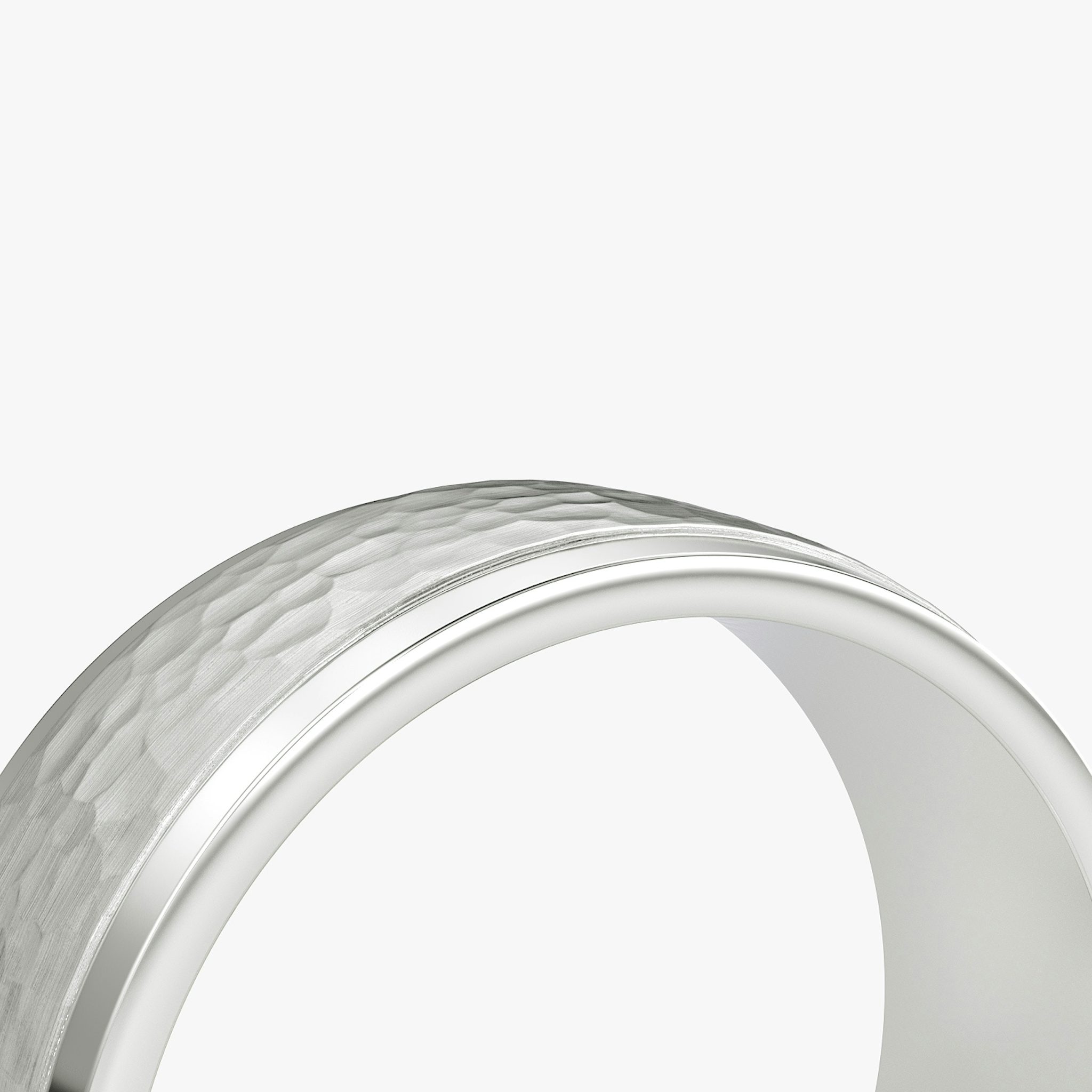 La Alianza Hammered | 18k | Oro blanco | bandWidth: 7.5mm