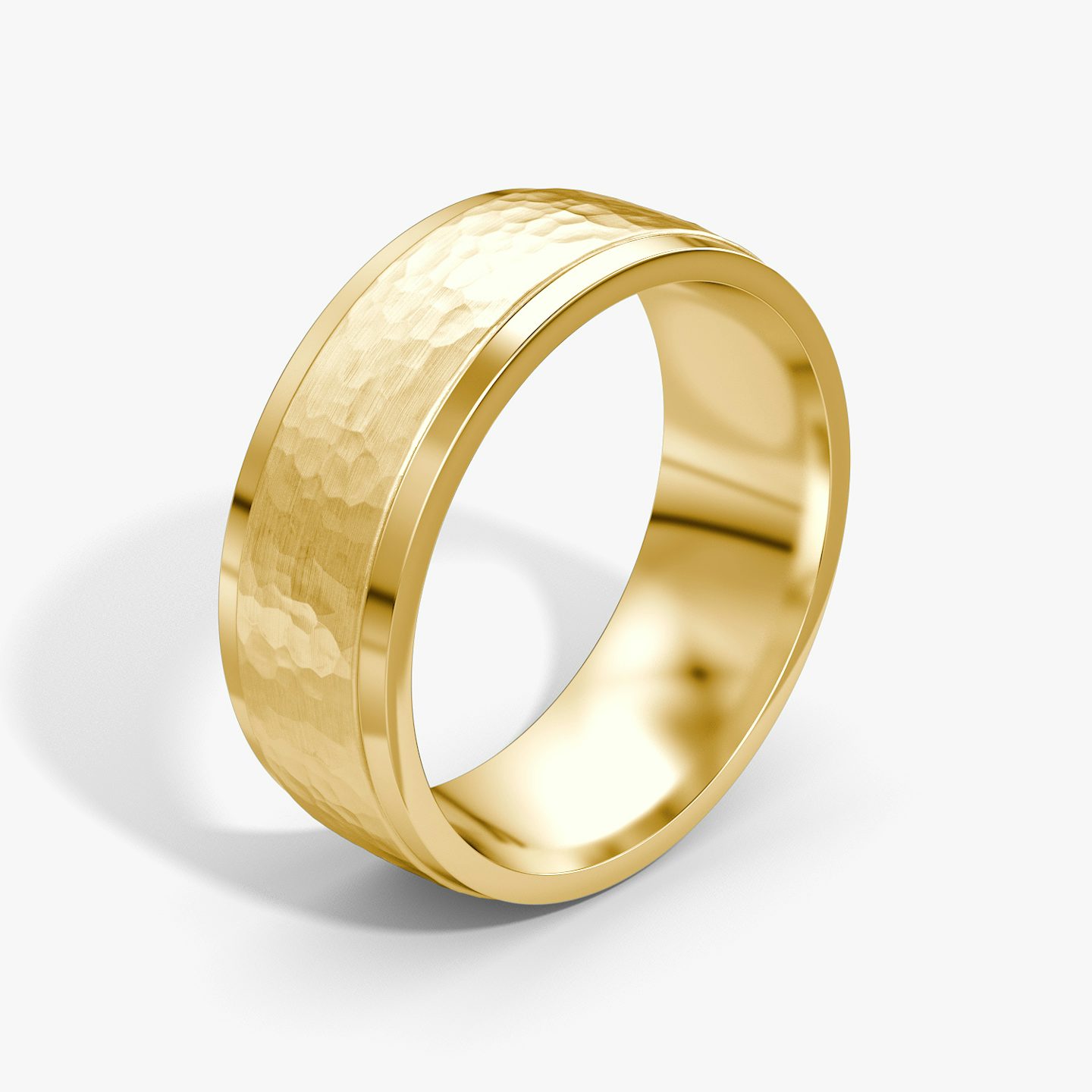 The Hammered Band | 18k | Yellow Gold | bandWidth: 7.5mm