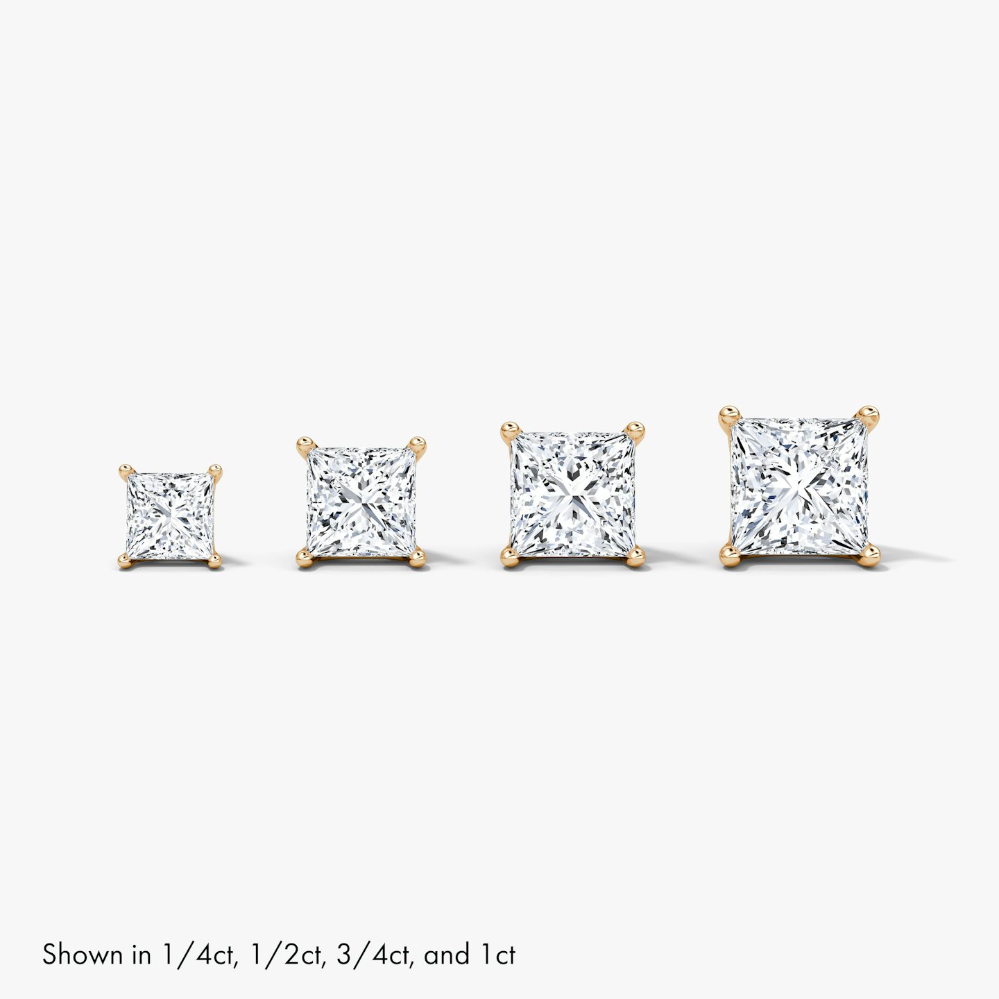 undefined | Princess | 14k | Rose Gold | caratWeight: 0.25ct