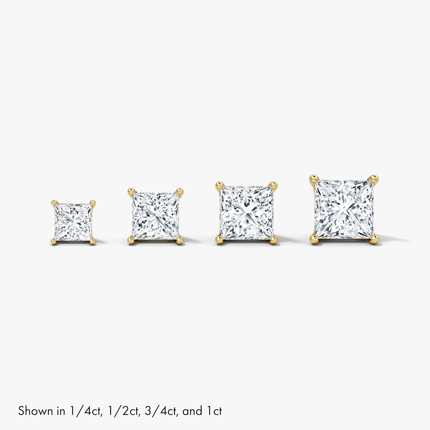 undefined | Princess | 14k | Yellow Gold | caratWeight: 0.75ct