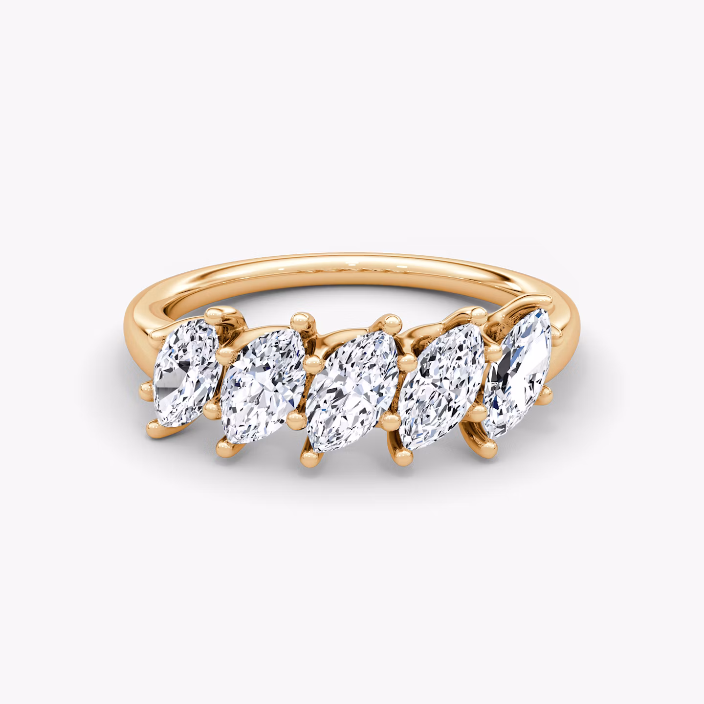 The Five Stone Band Marquise | Rose Gold