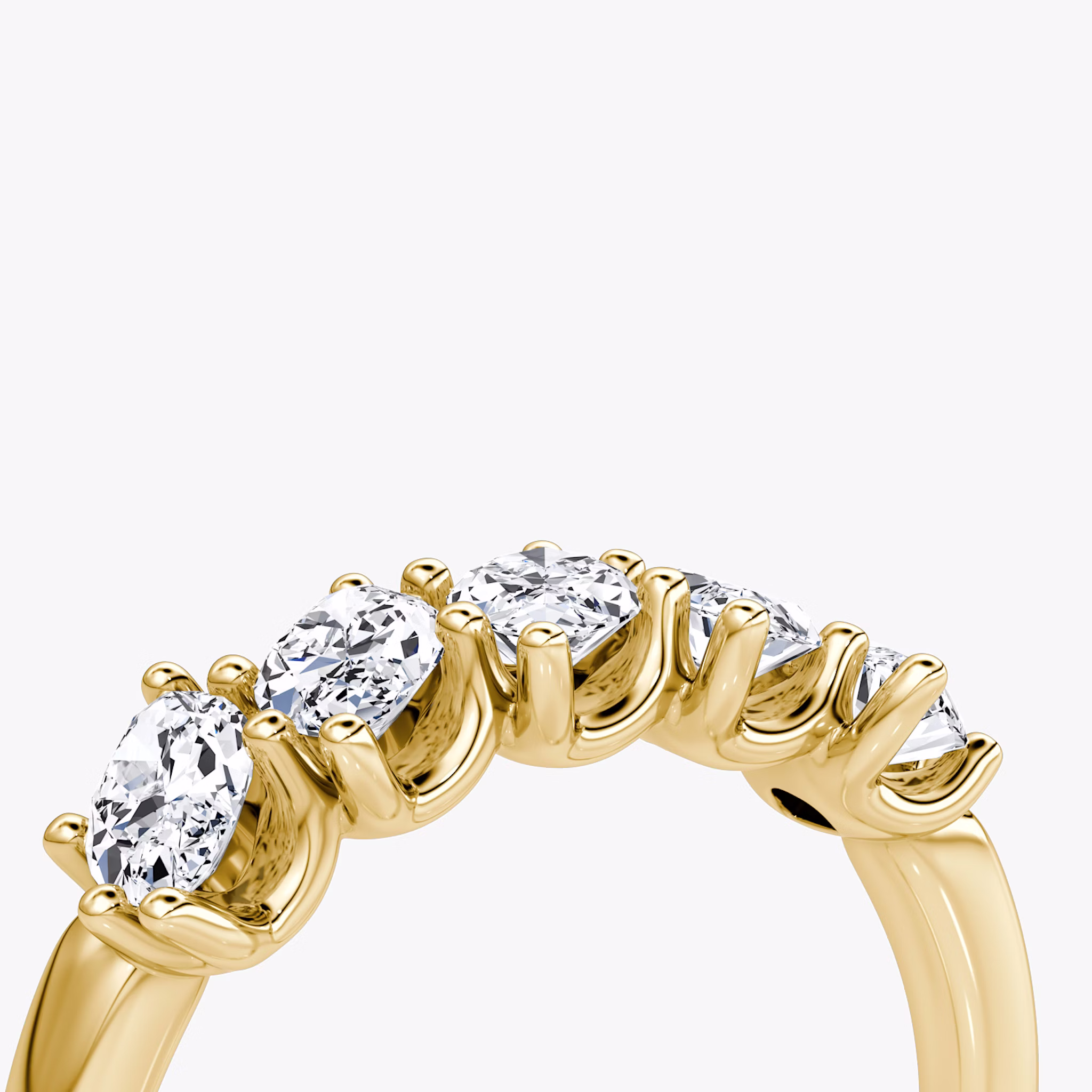 The Five Stone Band | Marquise | 18k | Yellow Gold | bandVersion: large