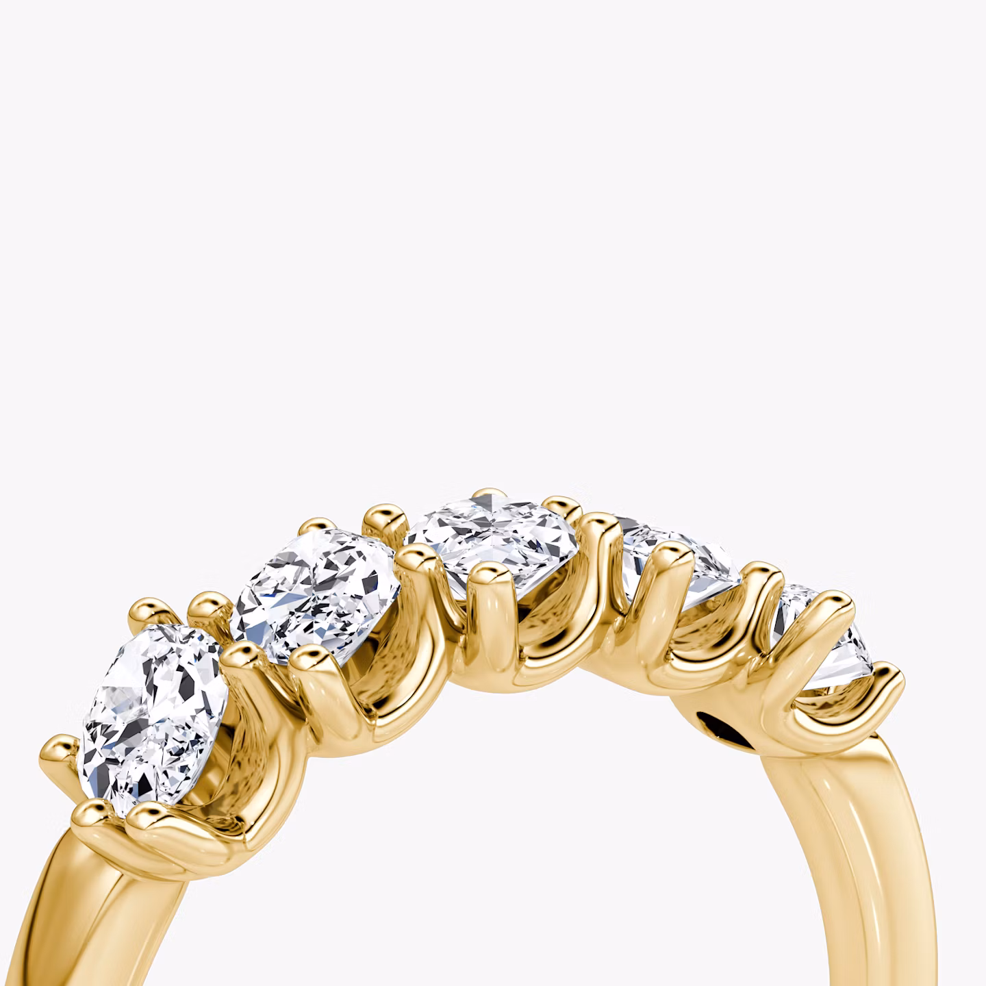 Anillo Five Stone | Marquise | 18k | Oro amarillo | bandVersion: large