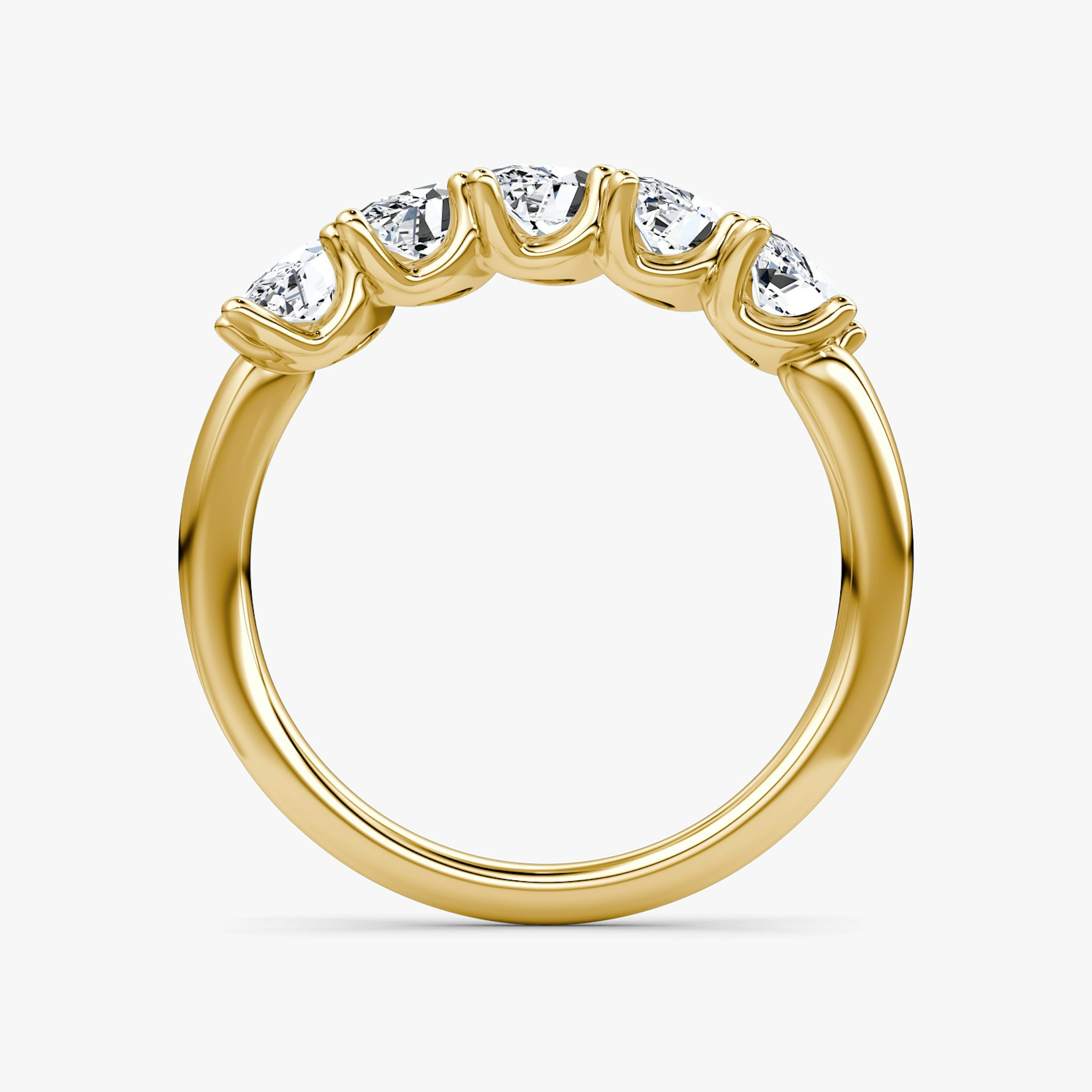 The Five Stone Band | Marquise | 18k | Yellow Gold | bandVersion: large