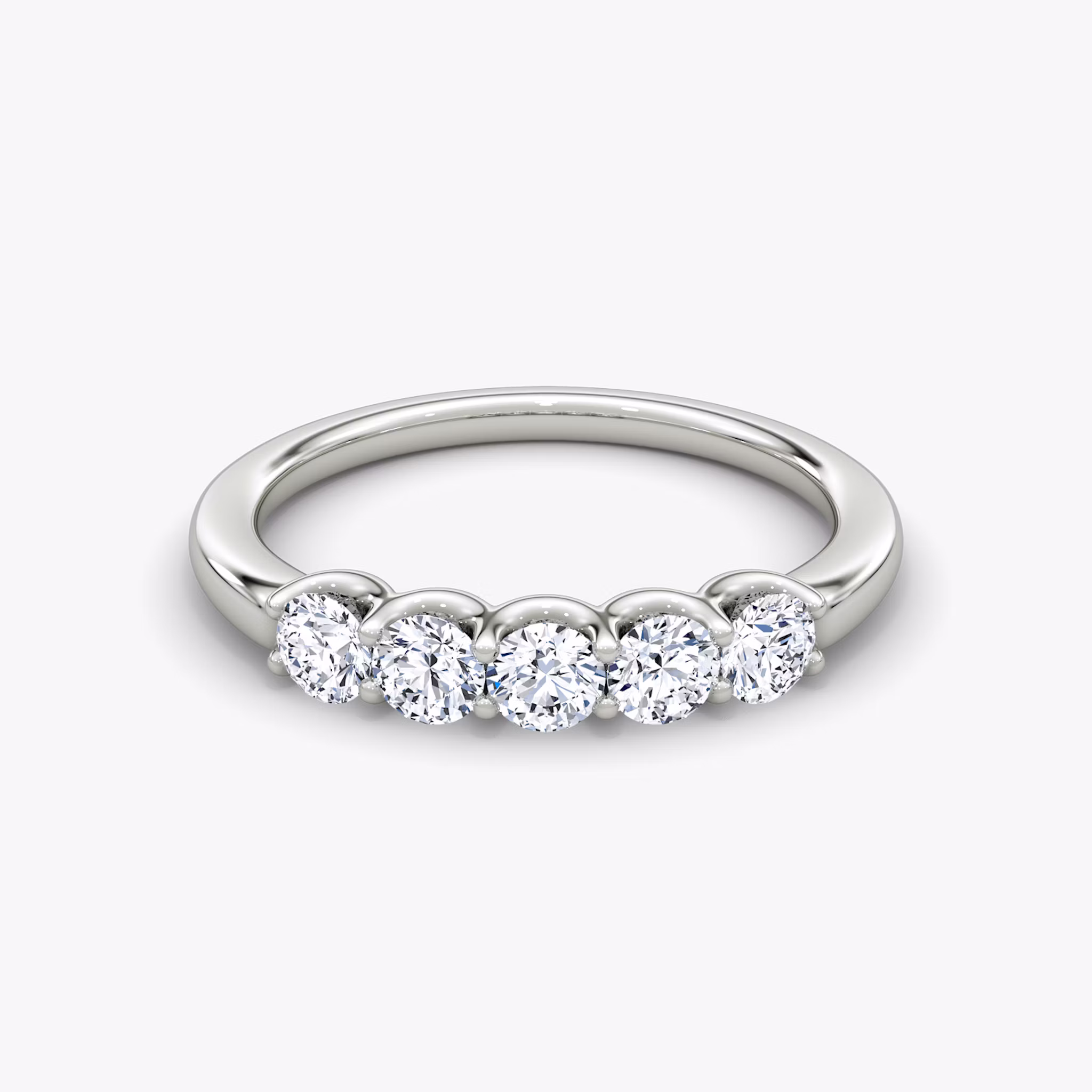 Anillo Five Stone Brillante | Platinum