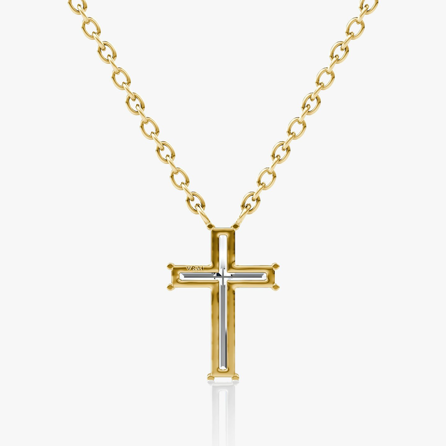 Petite Cross Necklace | cross | 14k | Yellow Gold | chainLength: 16-18