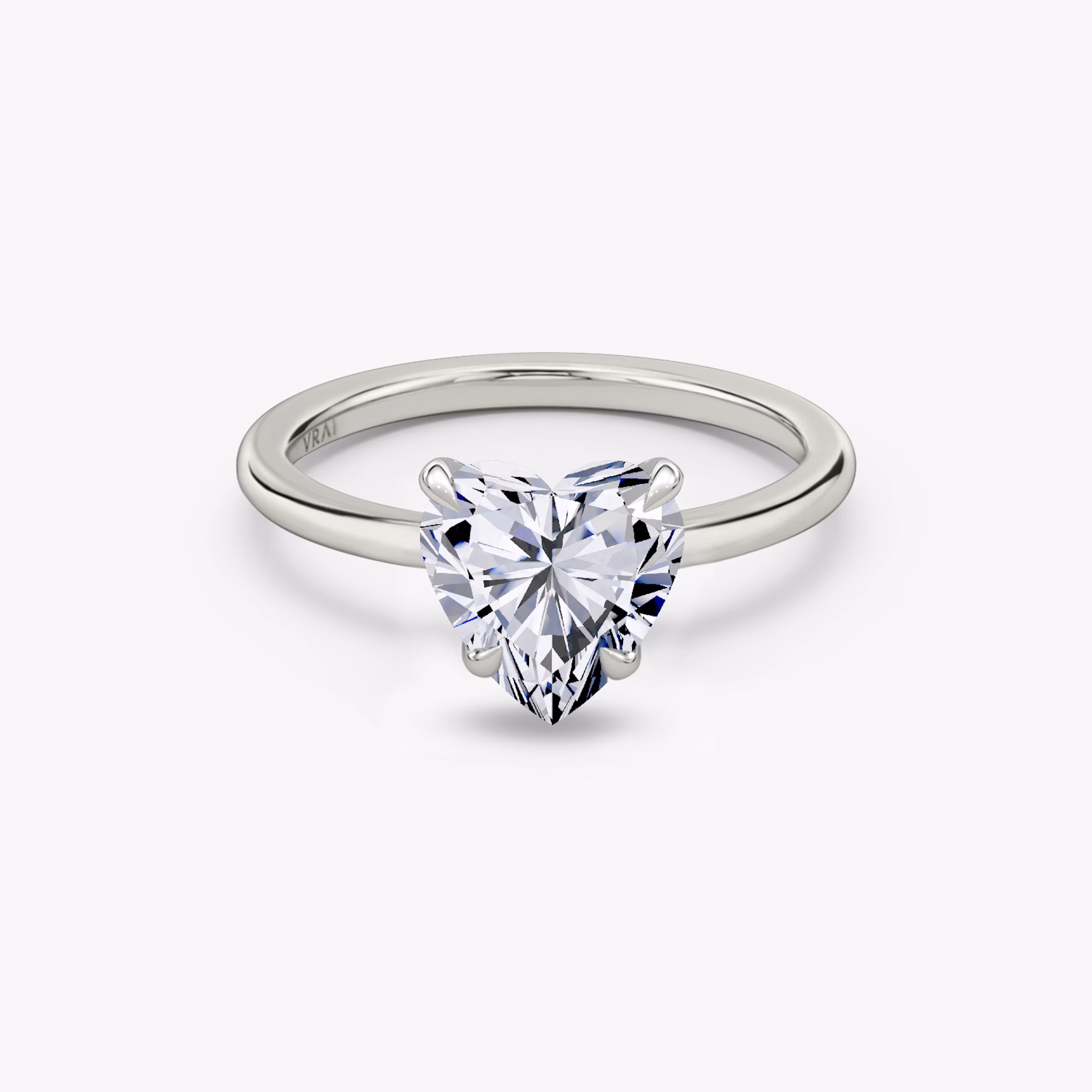 Classic Hidden Halo Heart Ring