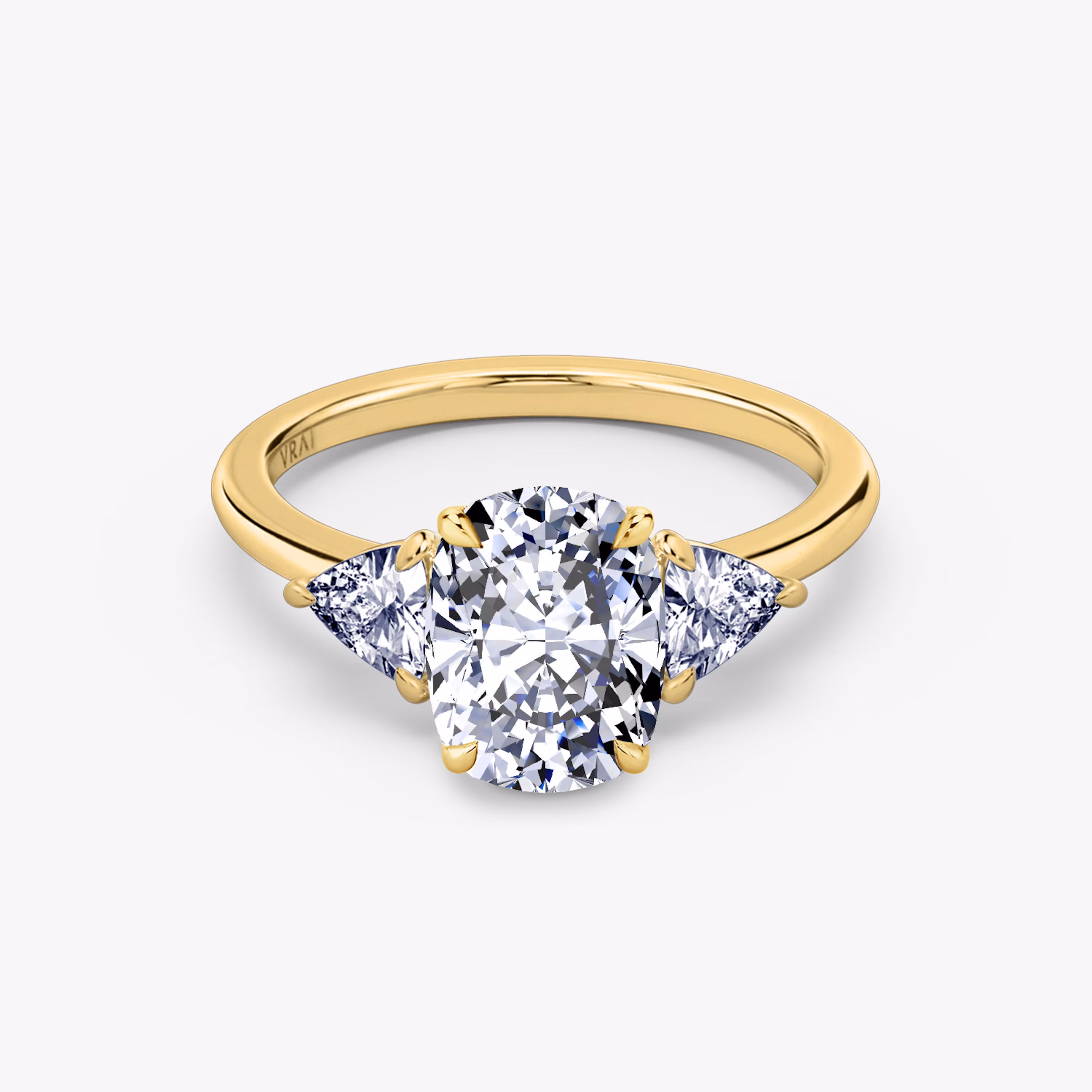 Vintage Inspired Elongated Cushion Cut Rings