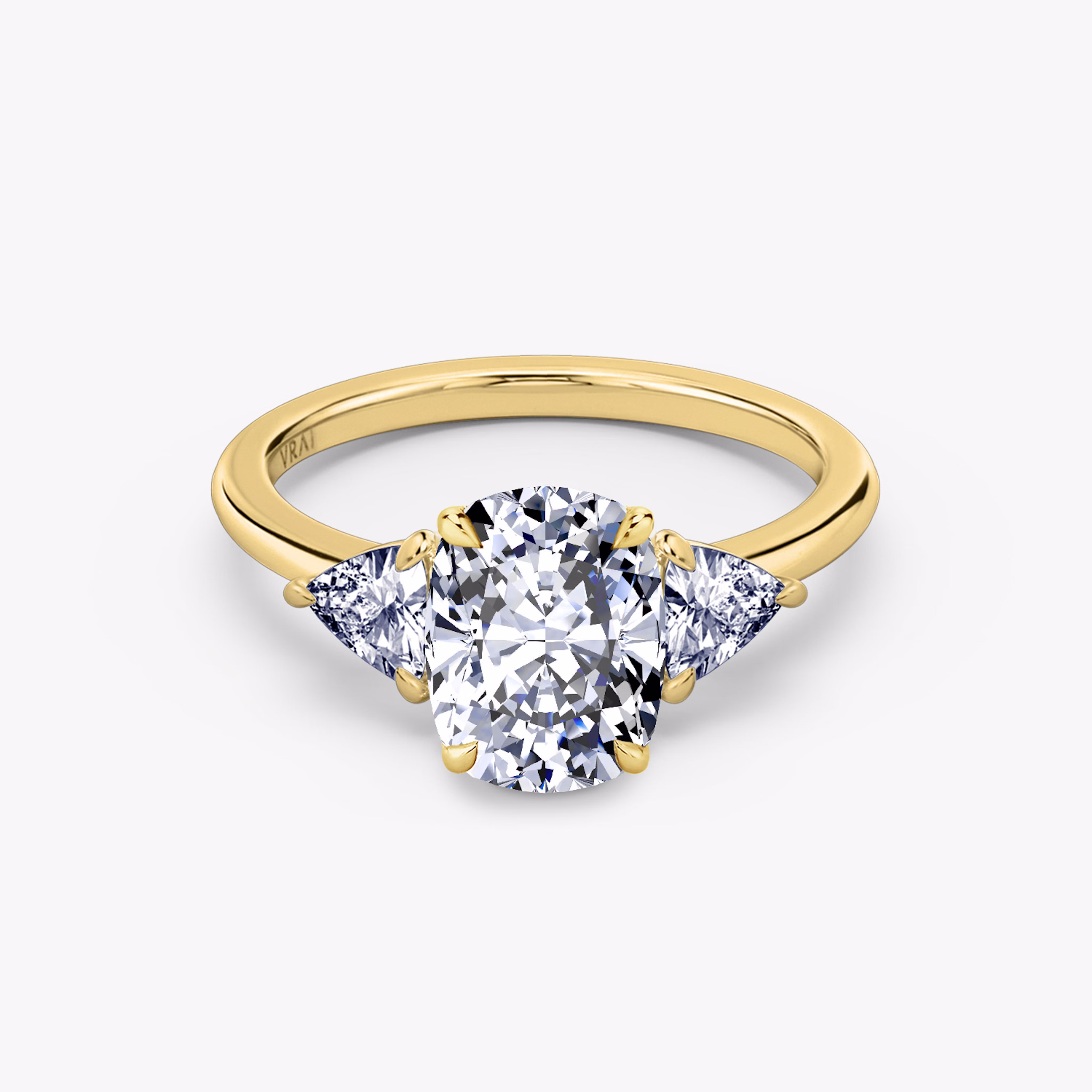 Vintage Inspired Elongated Cushion Cut Rings