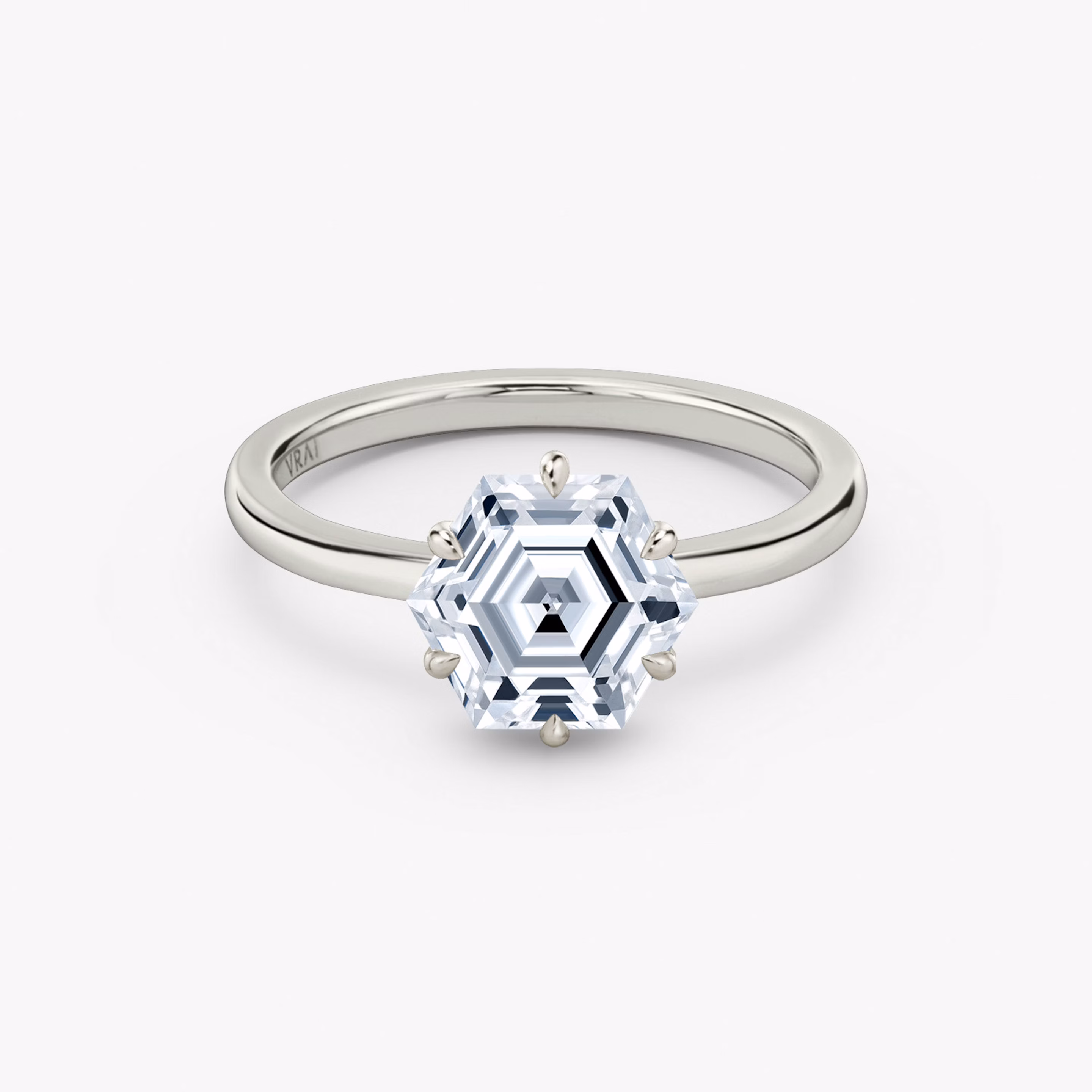 Signature 6 Prong Hexagon Ring