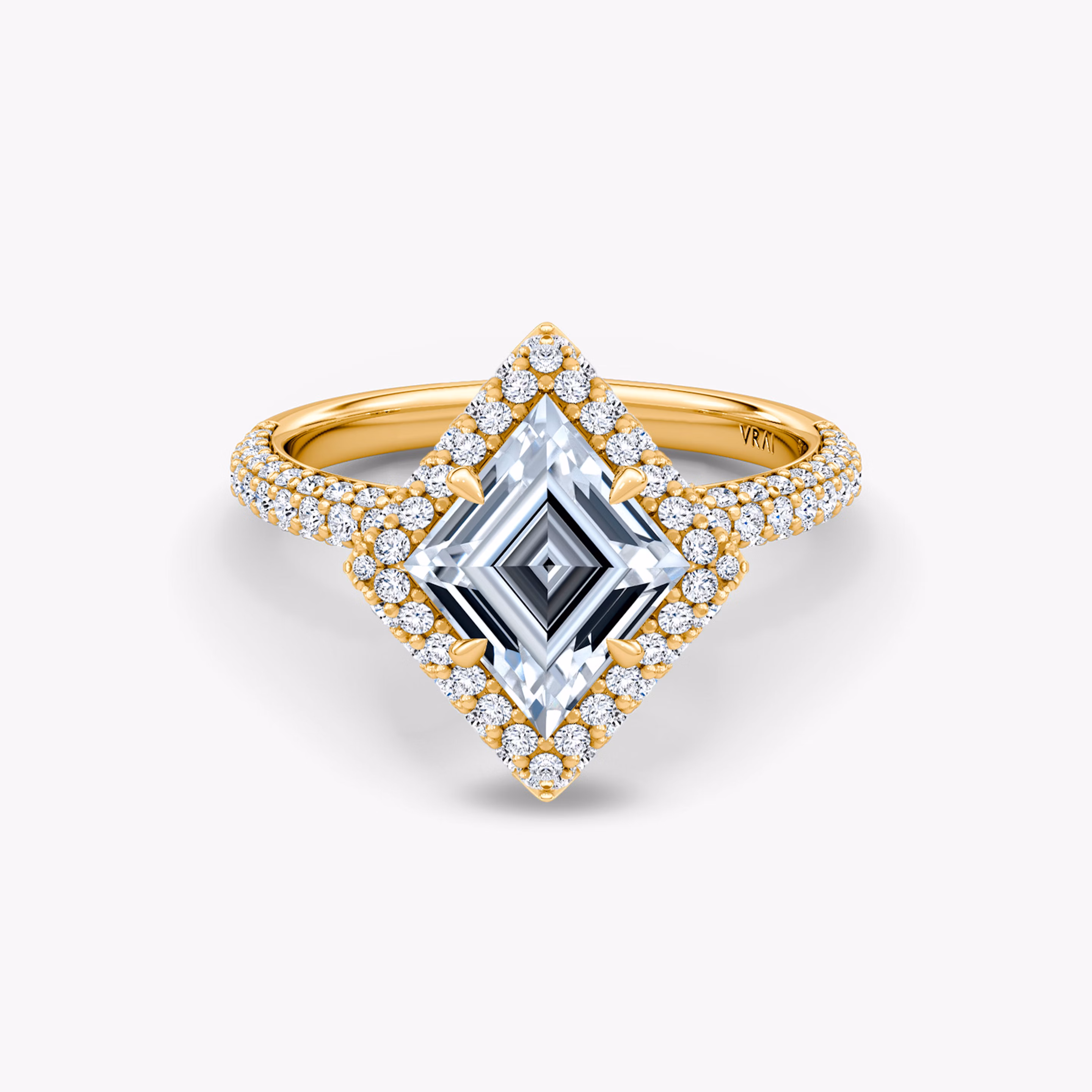 The Halo Dome in Yellow Gold