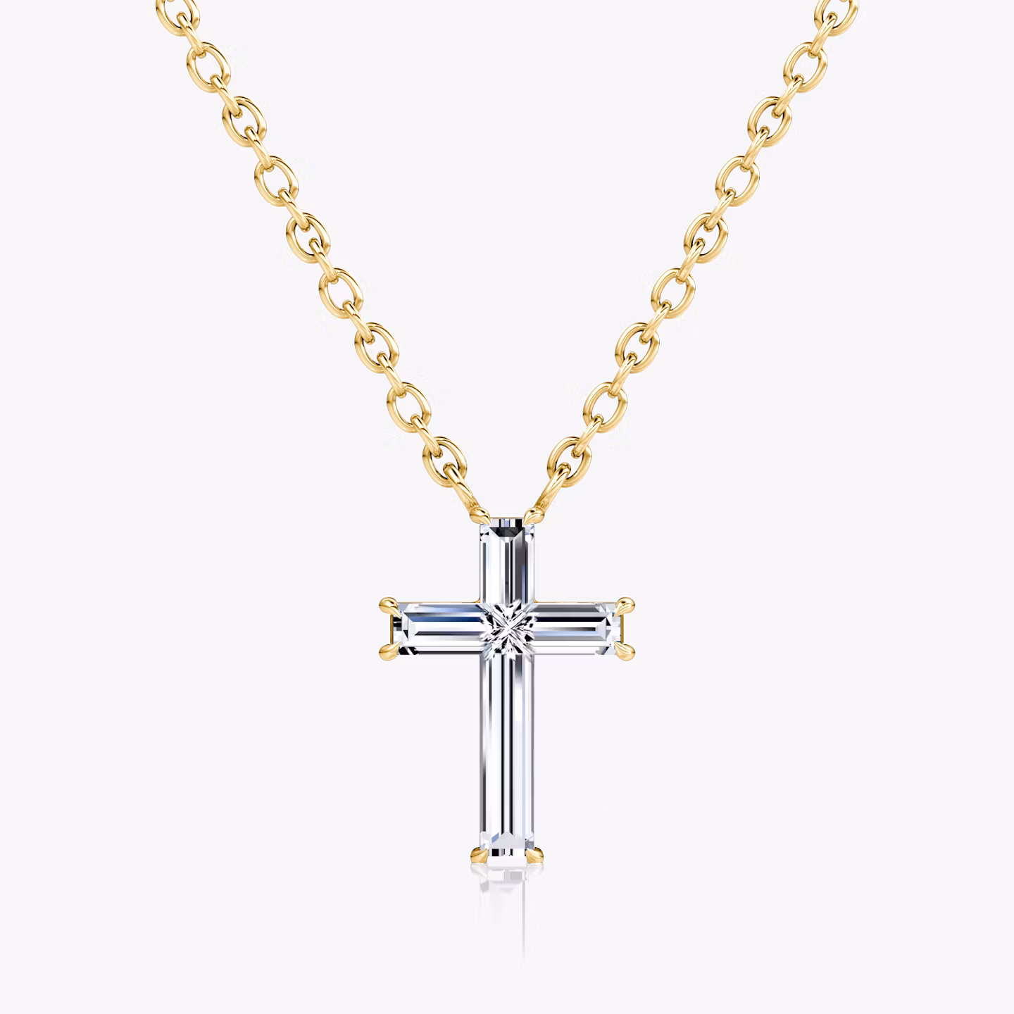 Petite Cross Necklace cross | Yellow Gold