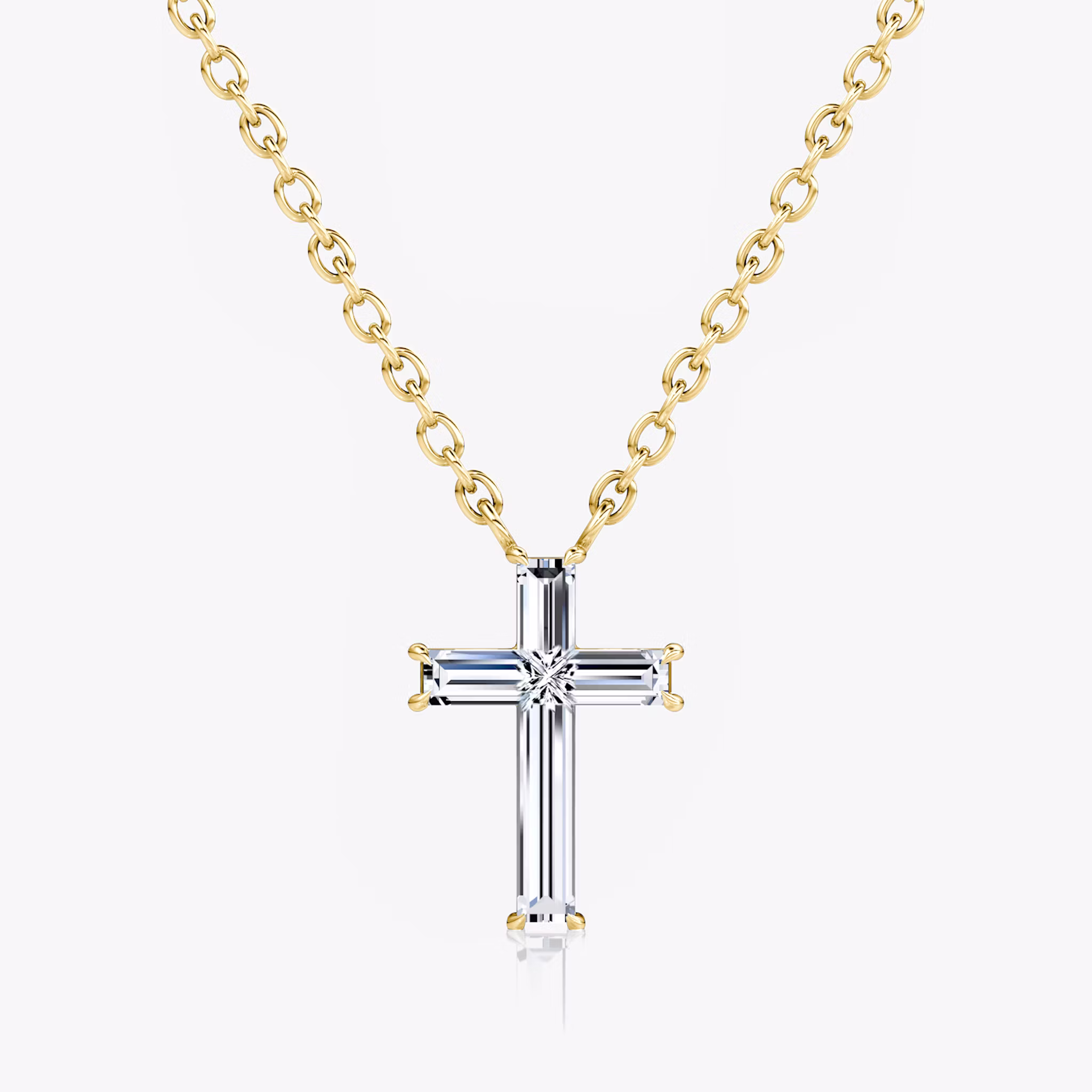 Petite Cross Necklace cross | Yellow Gold
