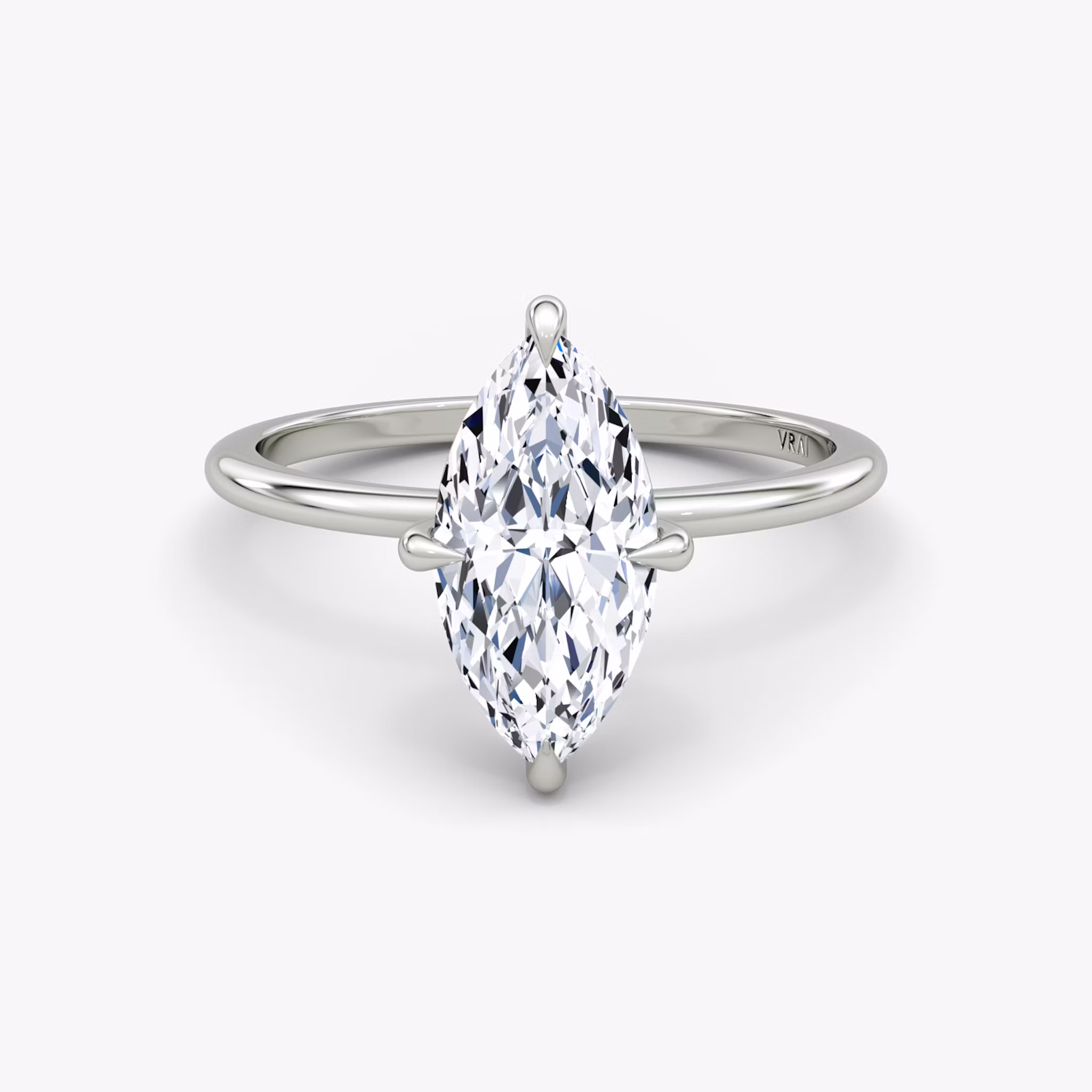 Petite 4-Prong Marquise | Platinum