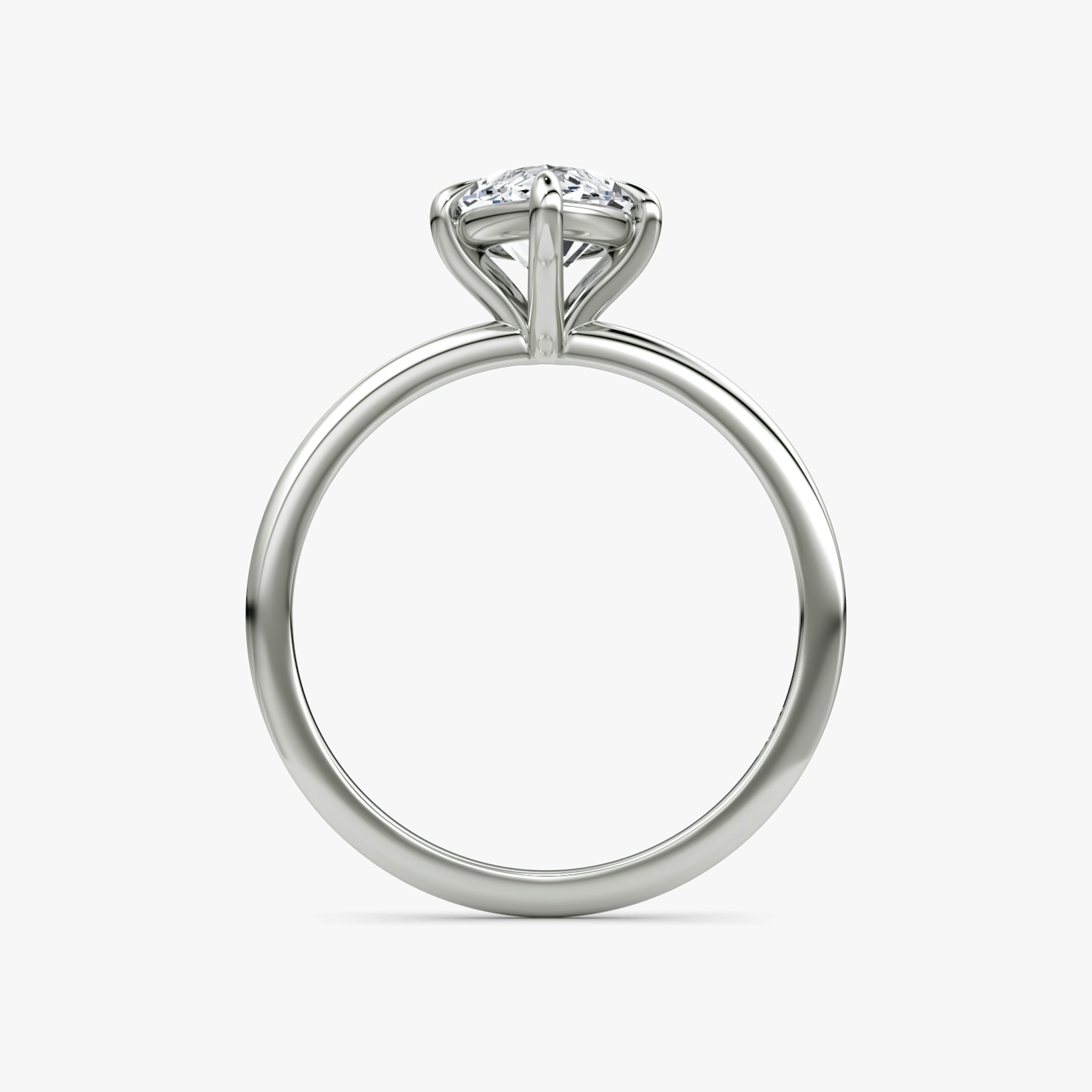The Petite 4-Prong Solitaire | Marquise | Platinum | bandAccent: Plain | diamondOrientation: vertical | caratWeight: other