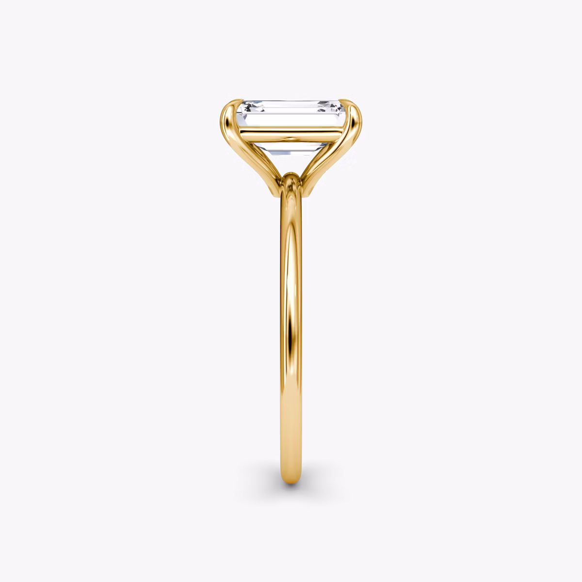 Petite 4-Prong | Emerald | 18k | Gelbgold | bandAccent: Ohne Pavé-Besatz | diamondOrientation: vertical | caratWeight: other