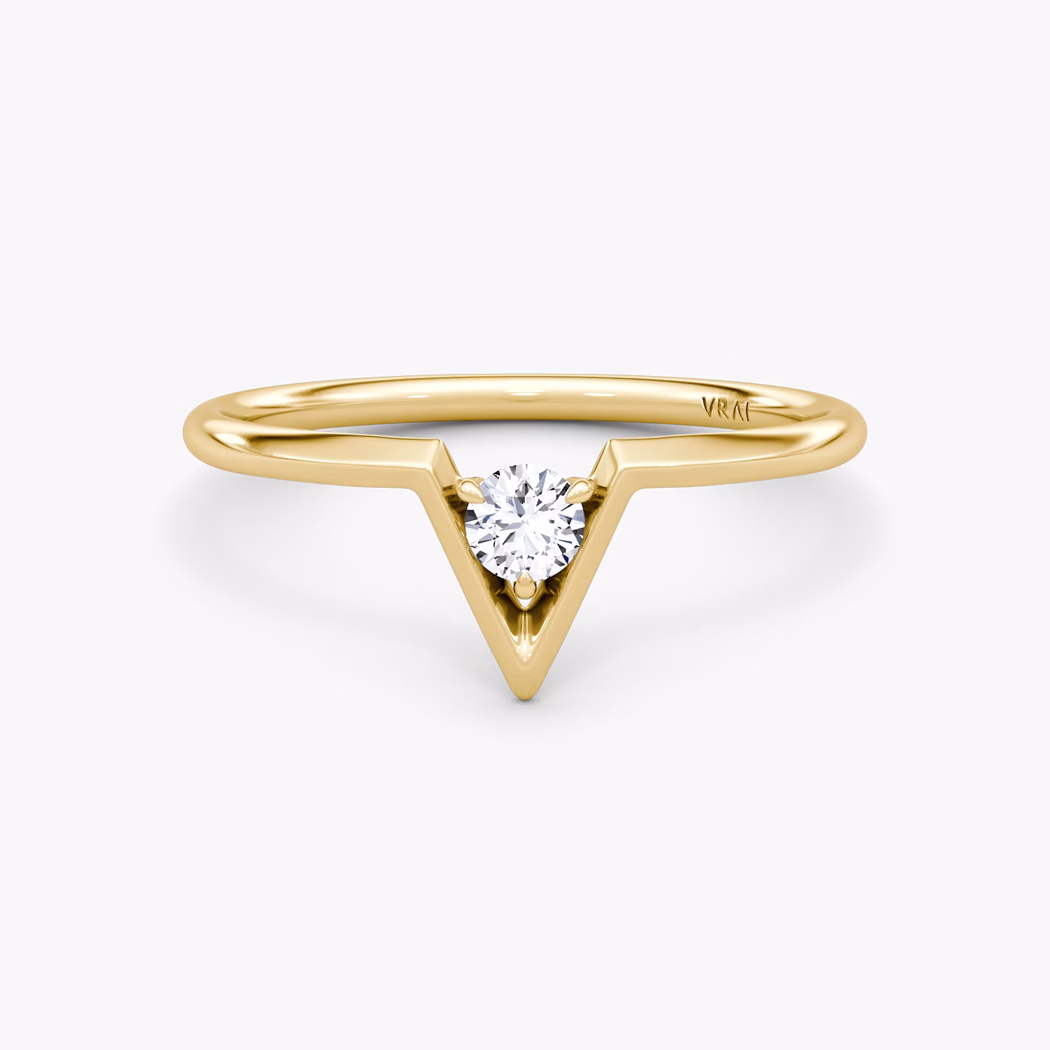 VRAI V Anillo Solitario