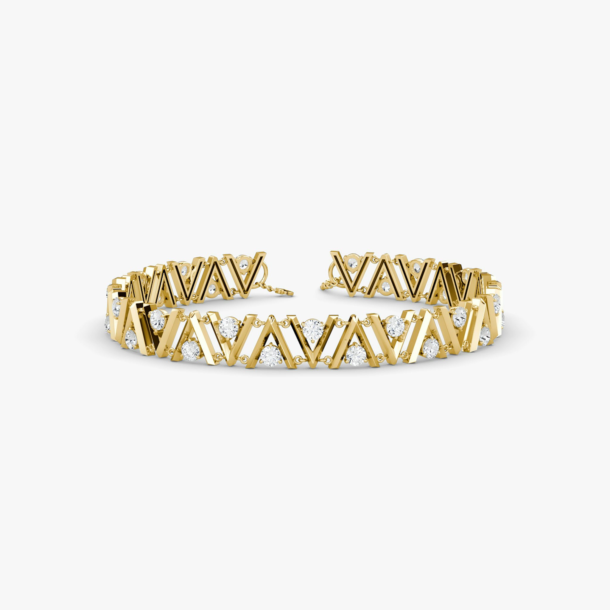 VRAI V Tennis Choker | 14k | Yellow Gold | chainLength: 15