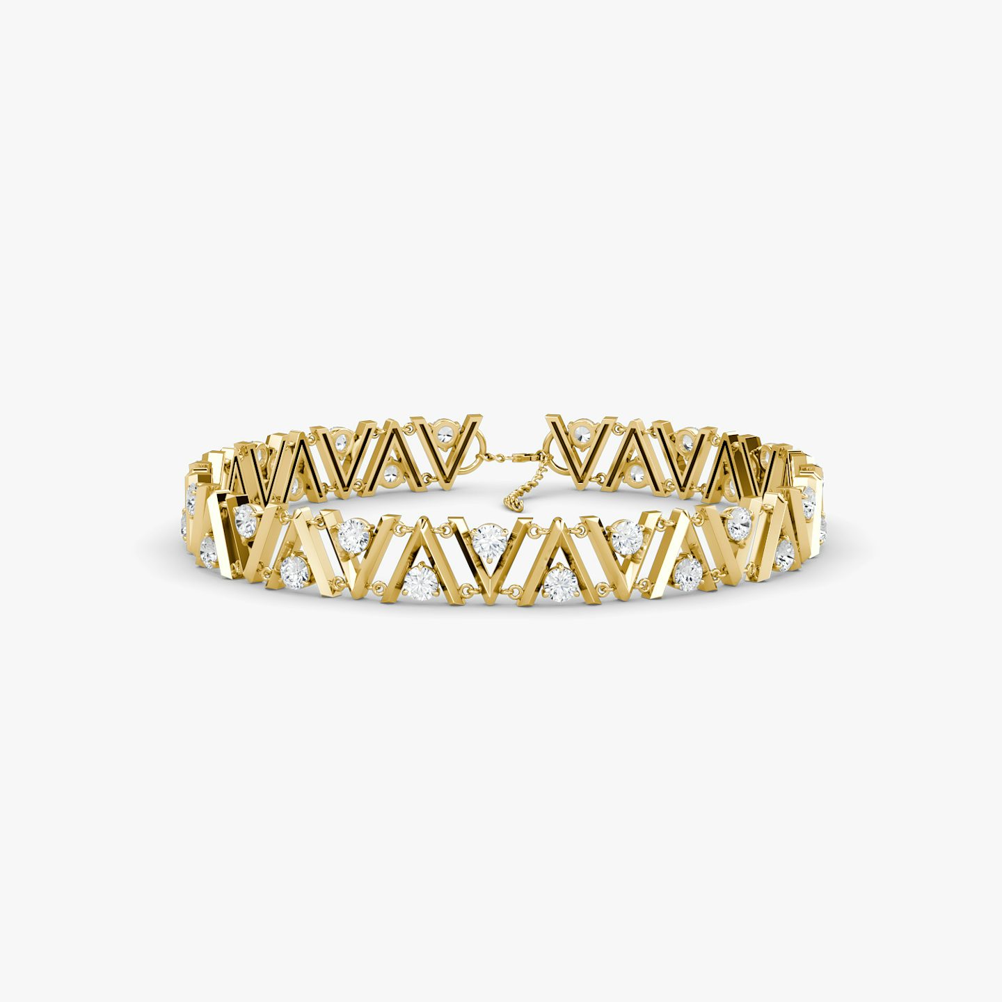 VRAI V Tennis Choker | 14k | Yellow Gold | chainLength: 15