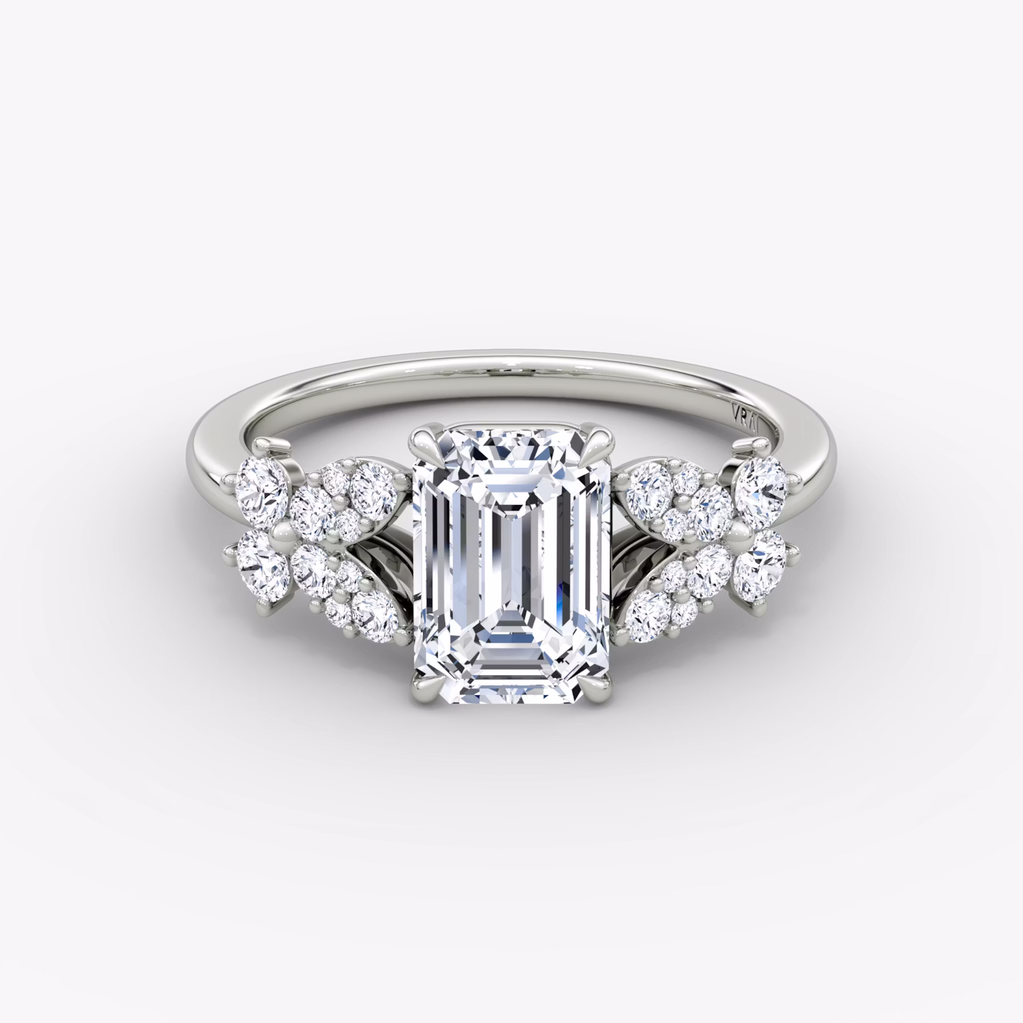 The Signature Floral Emerald | White Gold