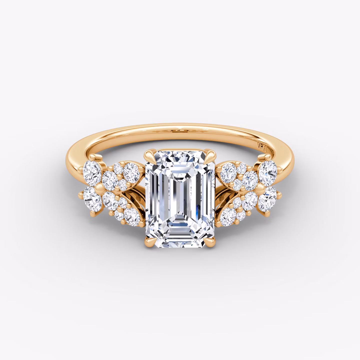 The Signature Floral  Emerald | Rose Gold