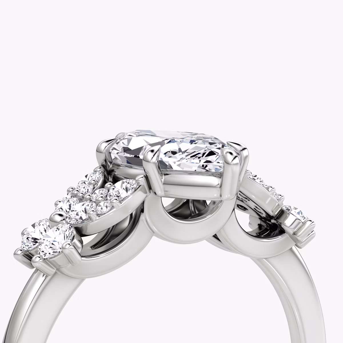 The Signature Floral | Marquise | Platinum | bandAccent: Plain | diamondOrientation: vertical | caratWeight: other