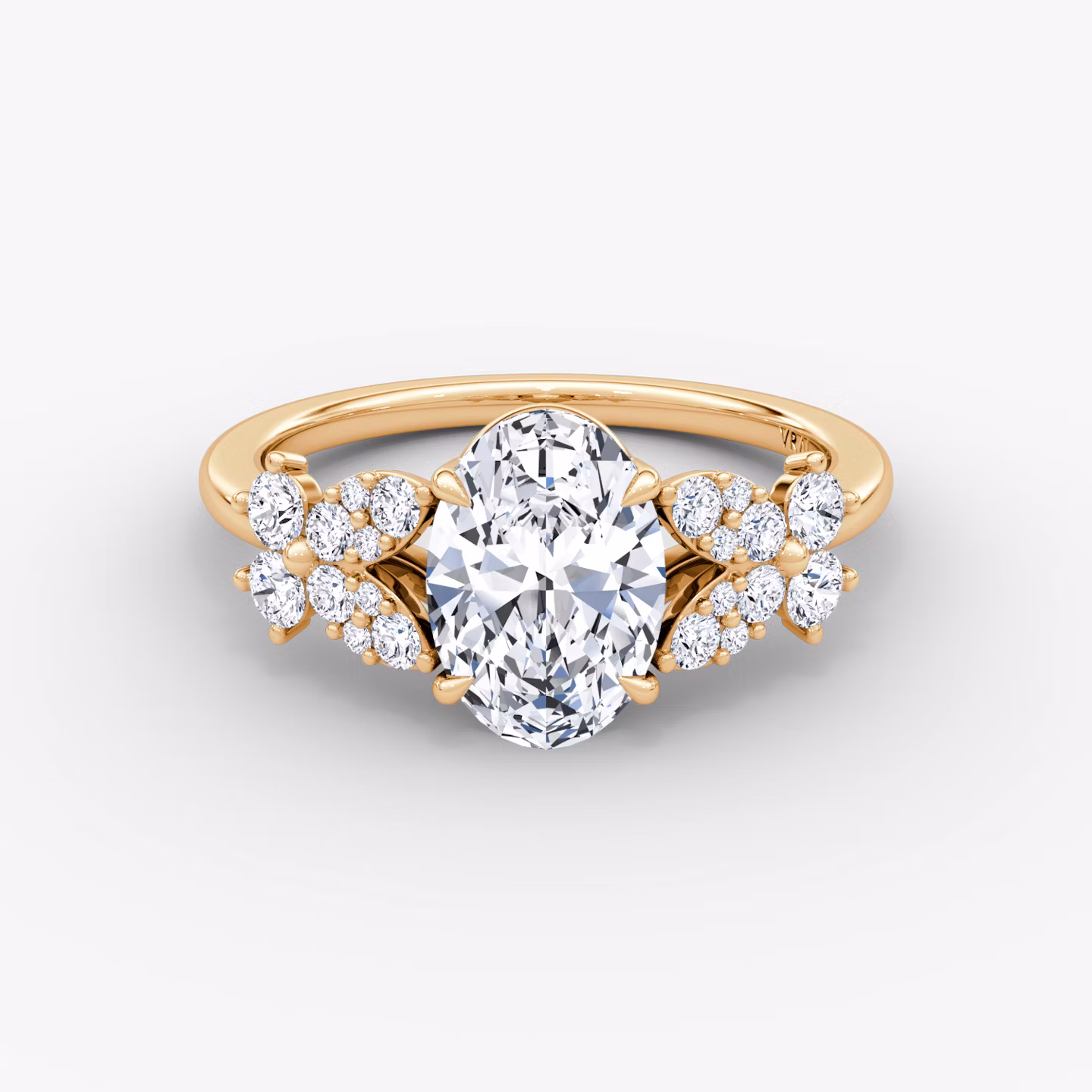 The Signature Floral  Oval | Rose Gold