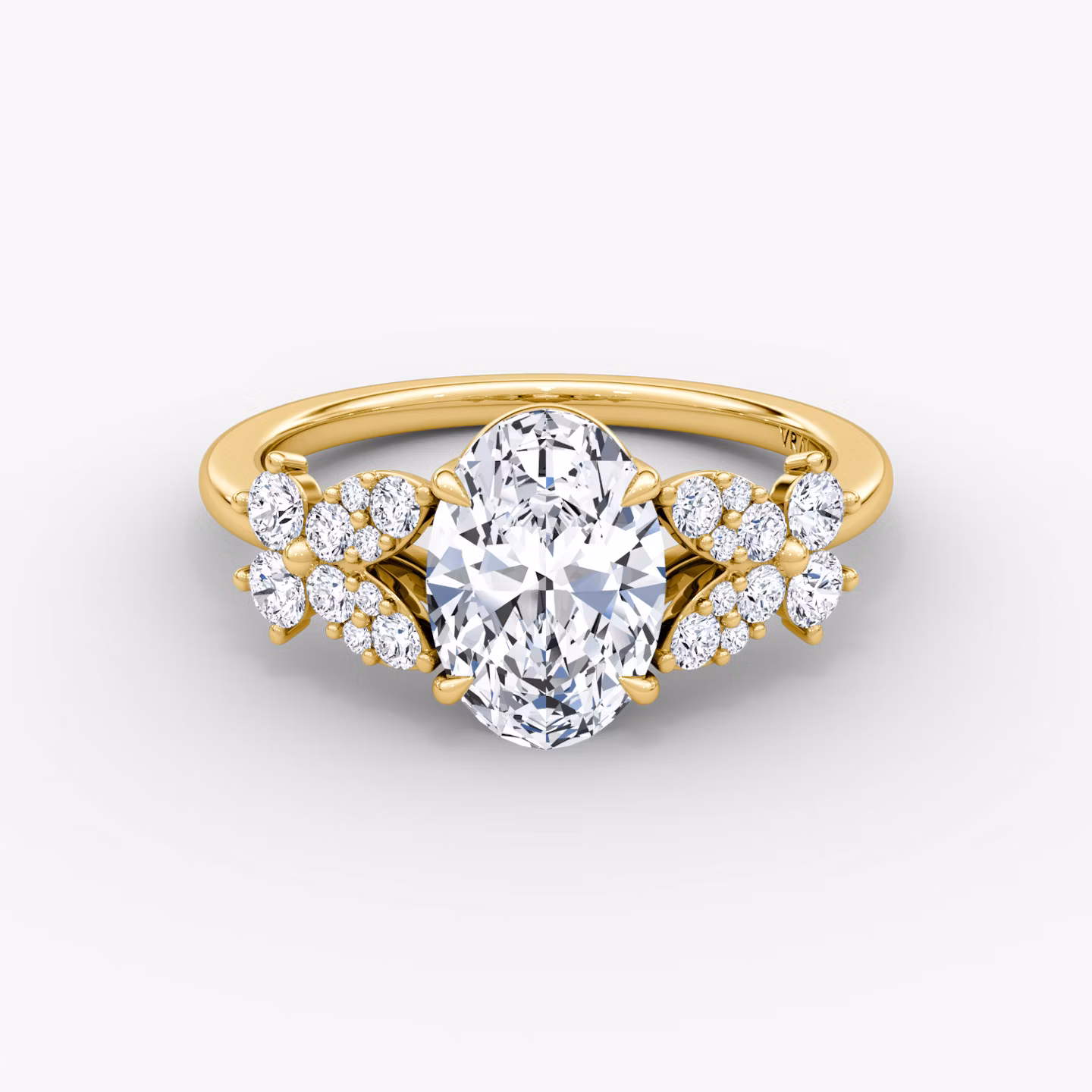 The Signature Floral Oval | Yellow Gold