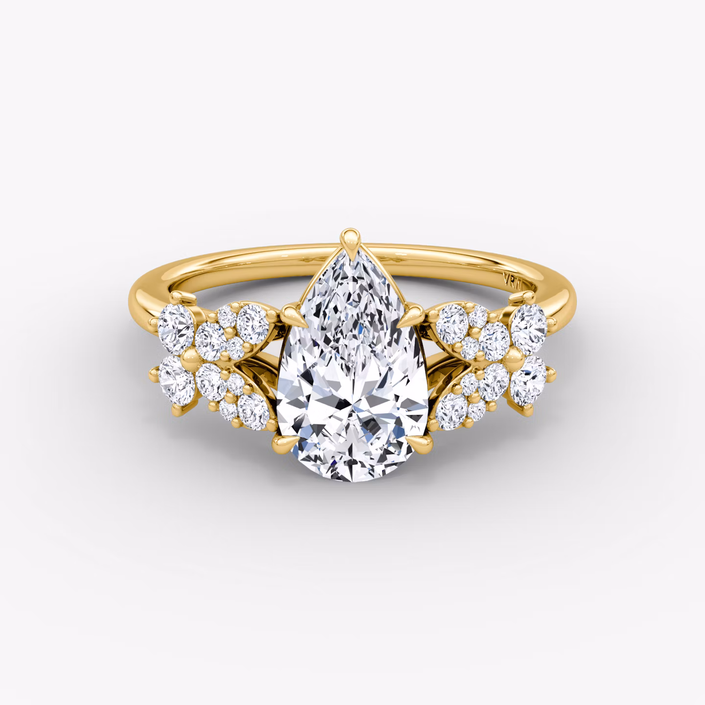 The Signature Floral  Pear | Yellow Gold