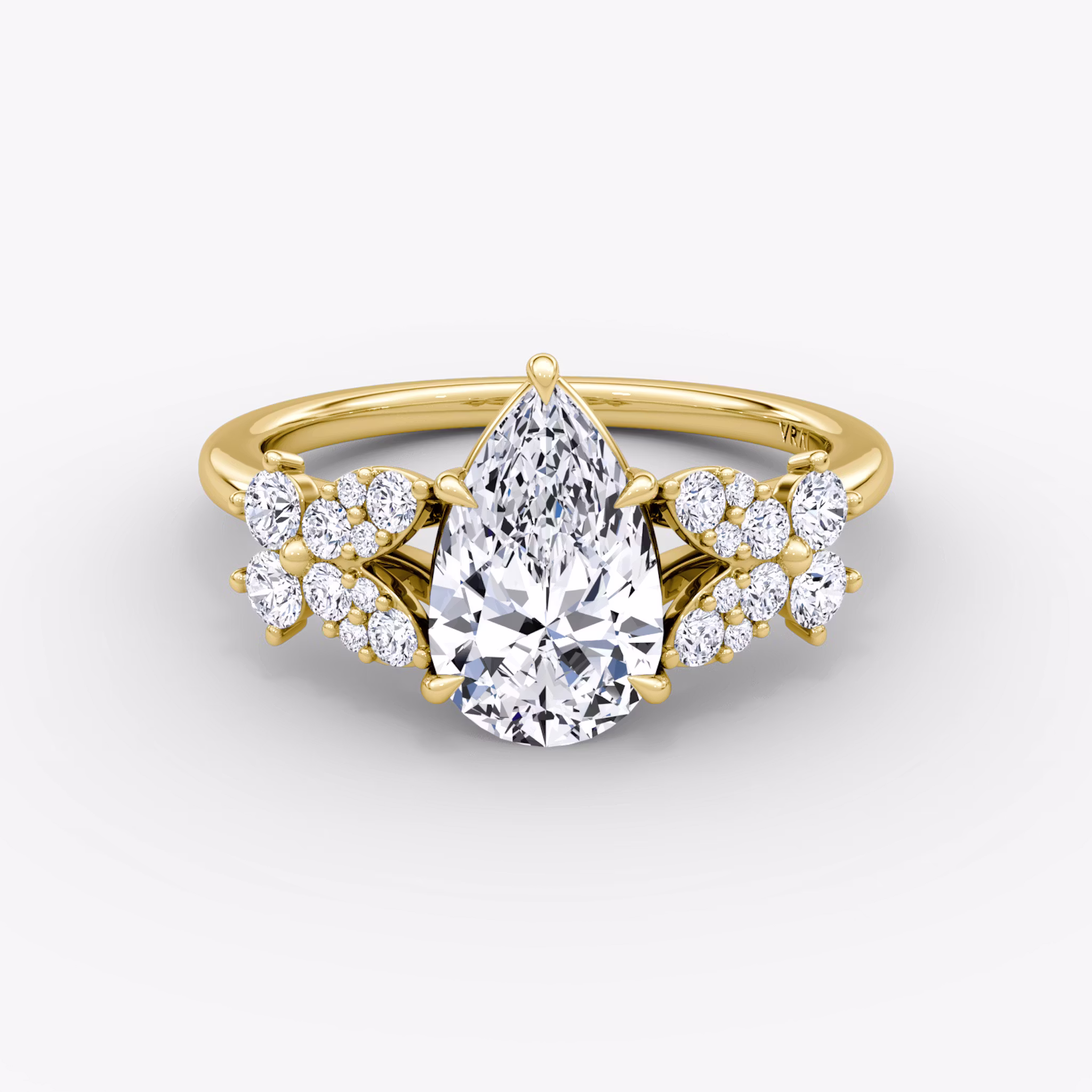 Signature Floral Pear | Yellow Gold