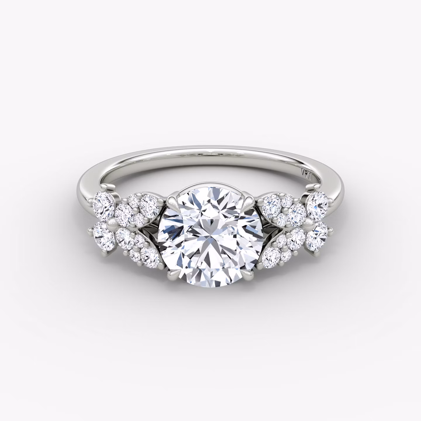 The Signature Floral  Round Brilliant | White Gold
