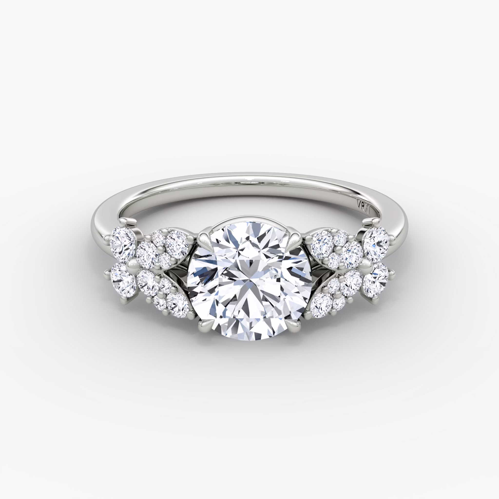 The Signature Floral Round Brilliant | White Gold