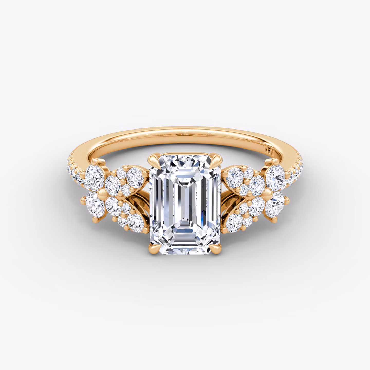 The Signature Floral  Emerald | Rose Gold