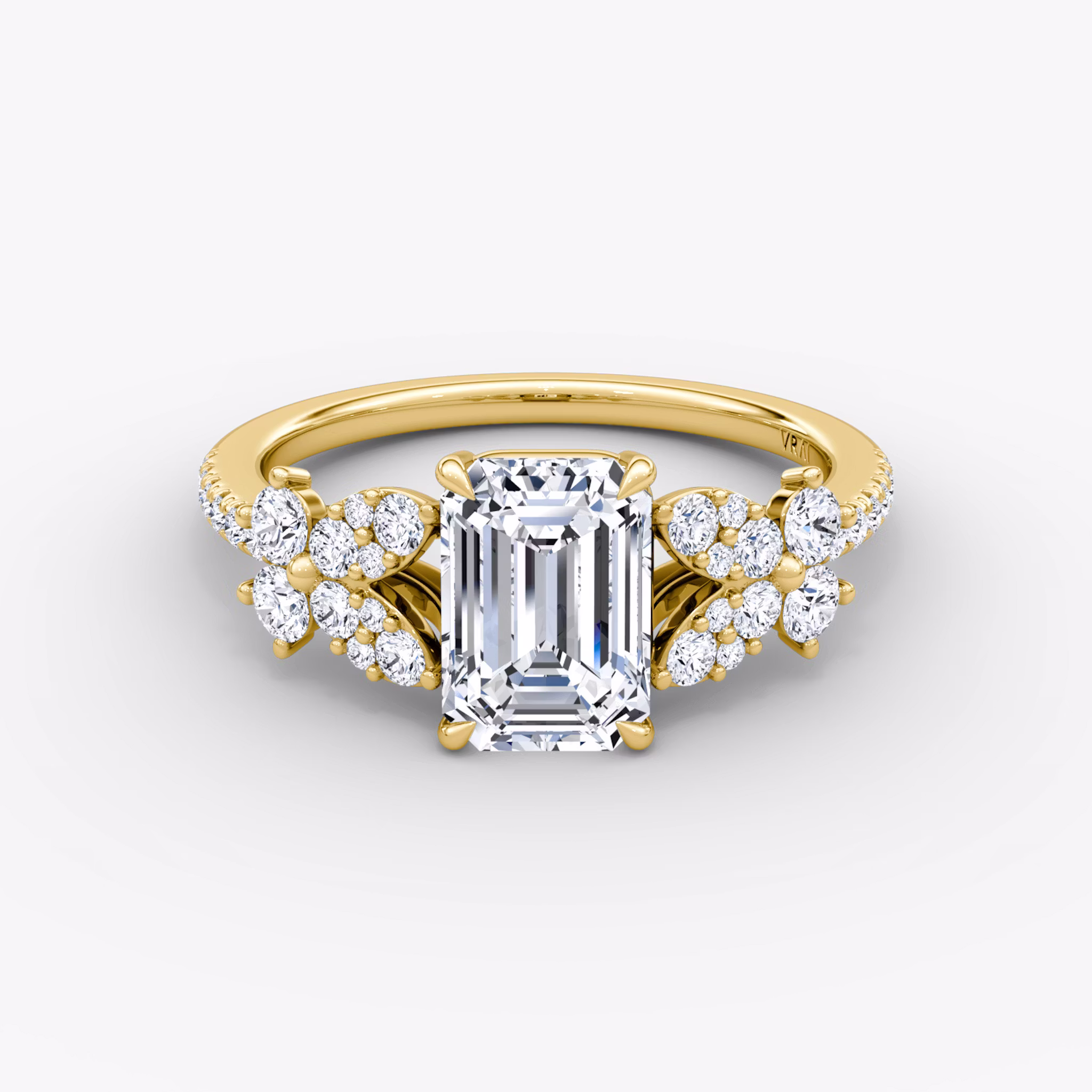 The Signature Floral Emerald | Yellow Gold