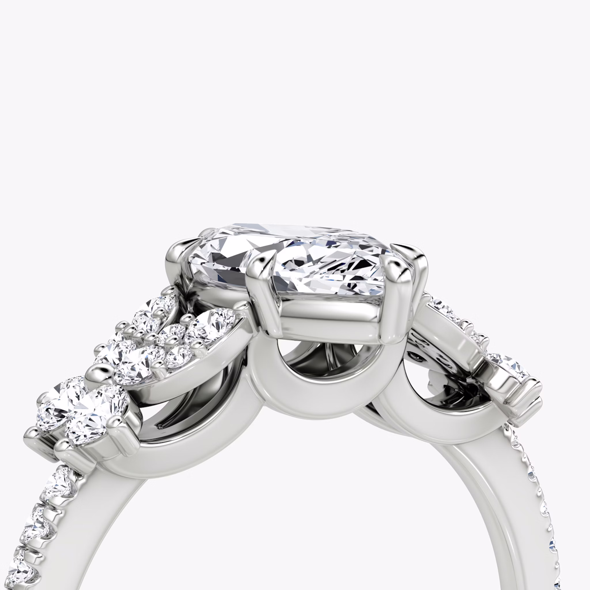 The Signature Floral | Marquise | Platinum | bandAccent: Pavé | diamondOrientation: vertical | caratWeight: other