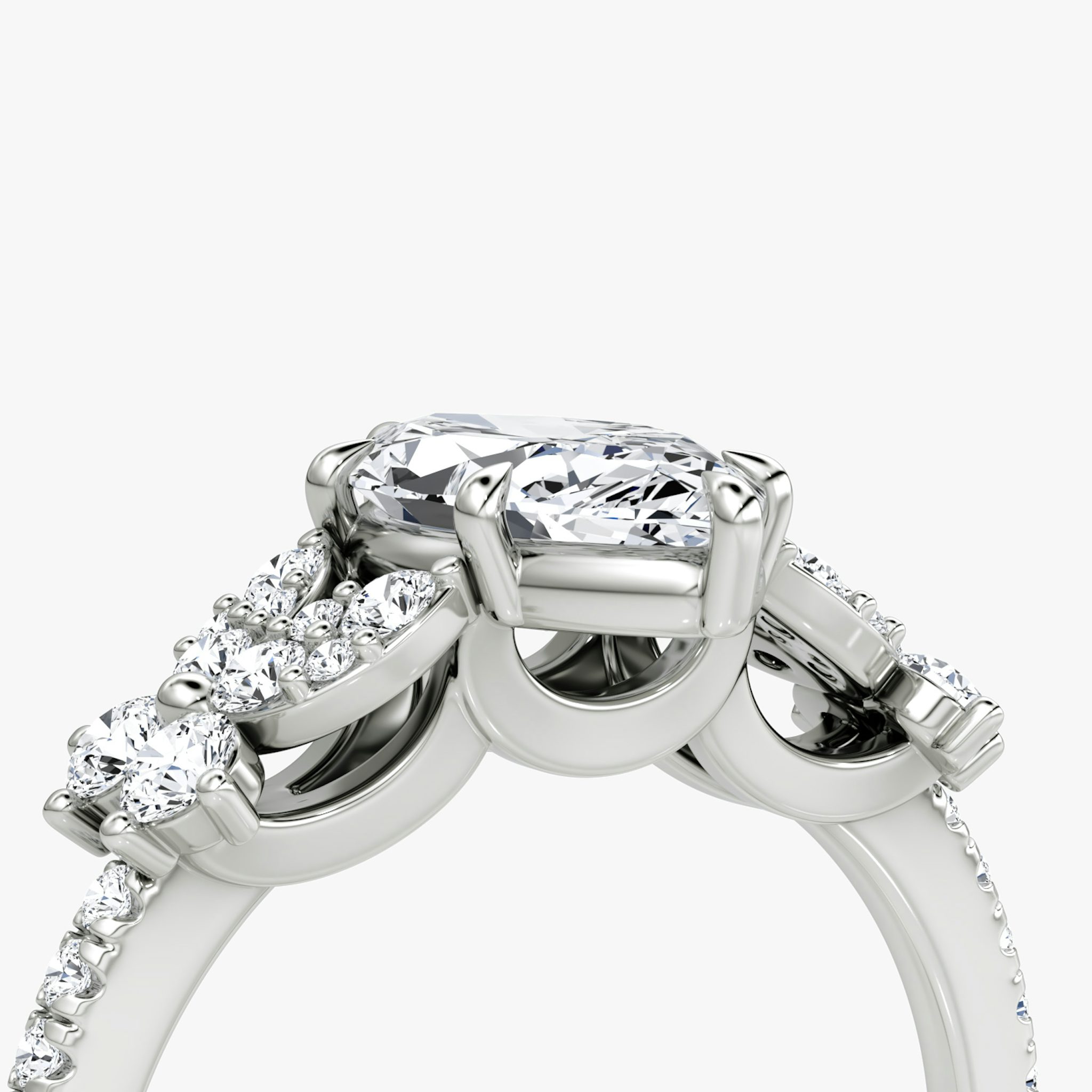 The Signature Floral | Marquise | Platinum | bandAccent: Pavé | diamondOrientation: vertical | caratWeight: other
