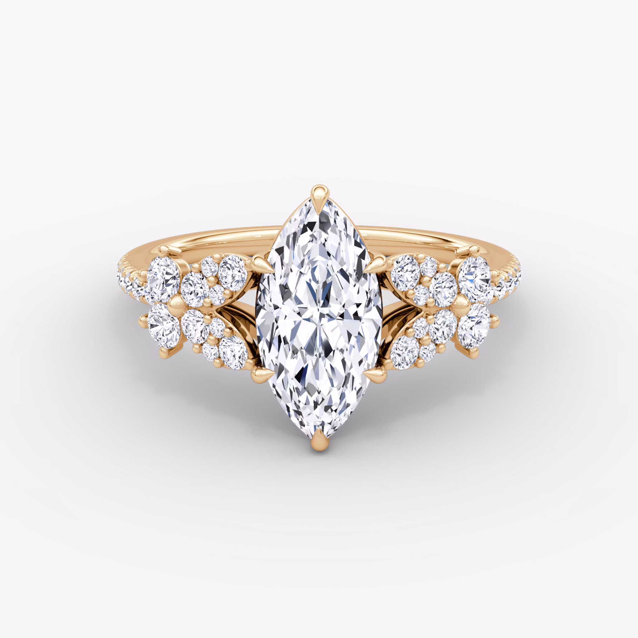 Signature Floral Marquise | Rose Gold
