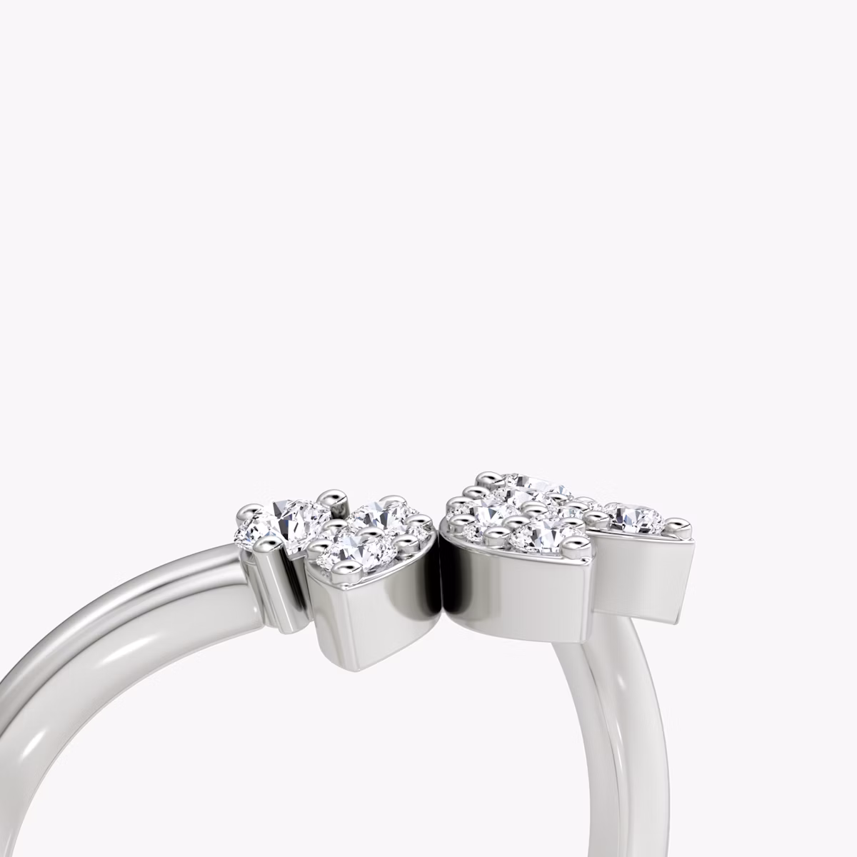 The Petal Crown Band | Round Brilliant | Platinum | bandAccent: Plain