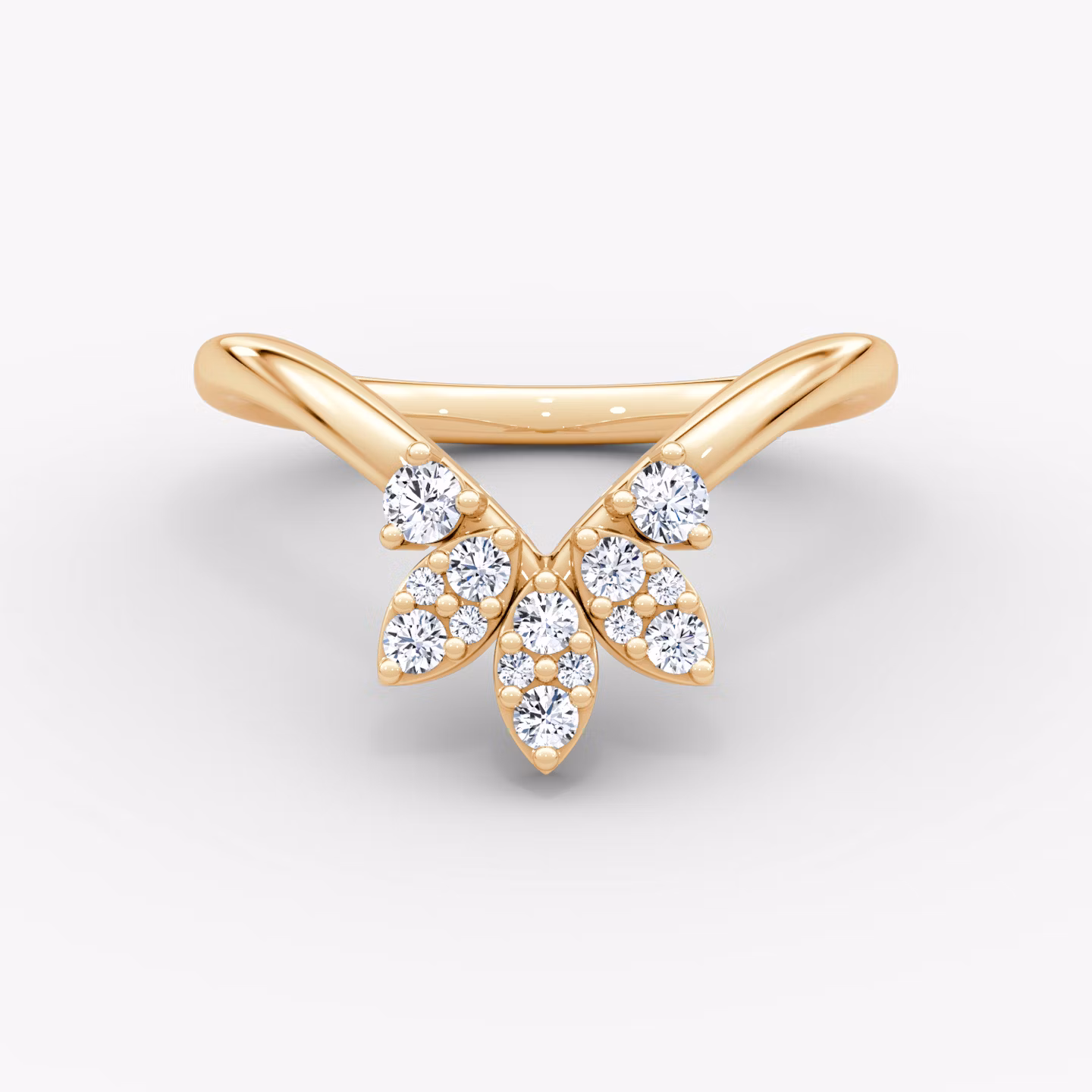 The Petal Crown Band Round Brilliant | Rose Gold